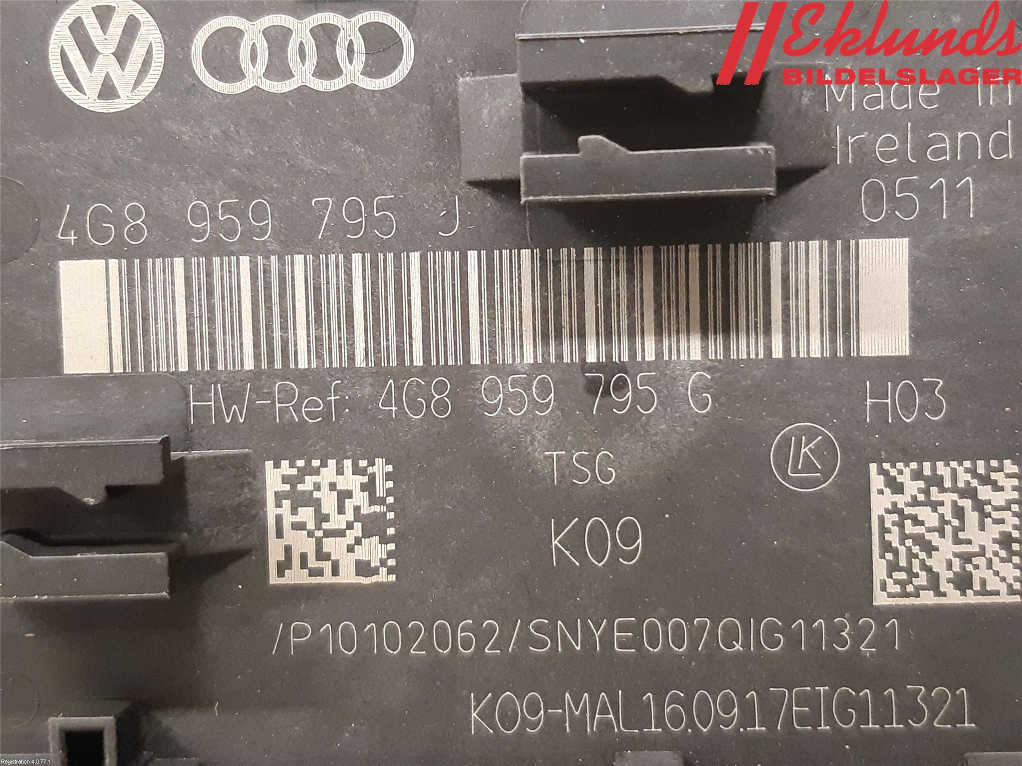 Audi A6/S6 4G 11-18 Styrenhet Dörr