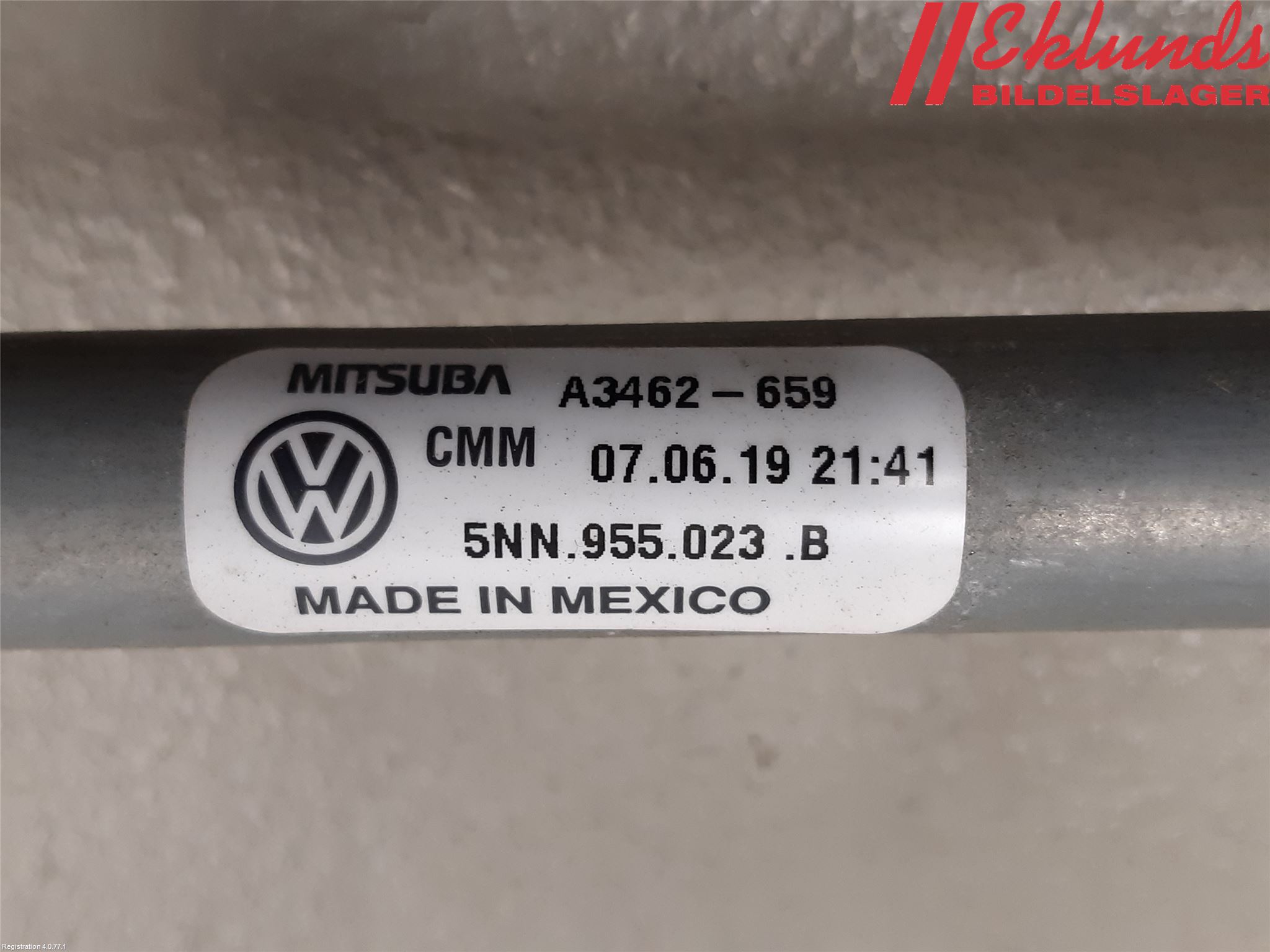 Volkswagen VW TIGUAN 16-24 Torkarmekanism Vindruta