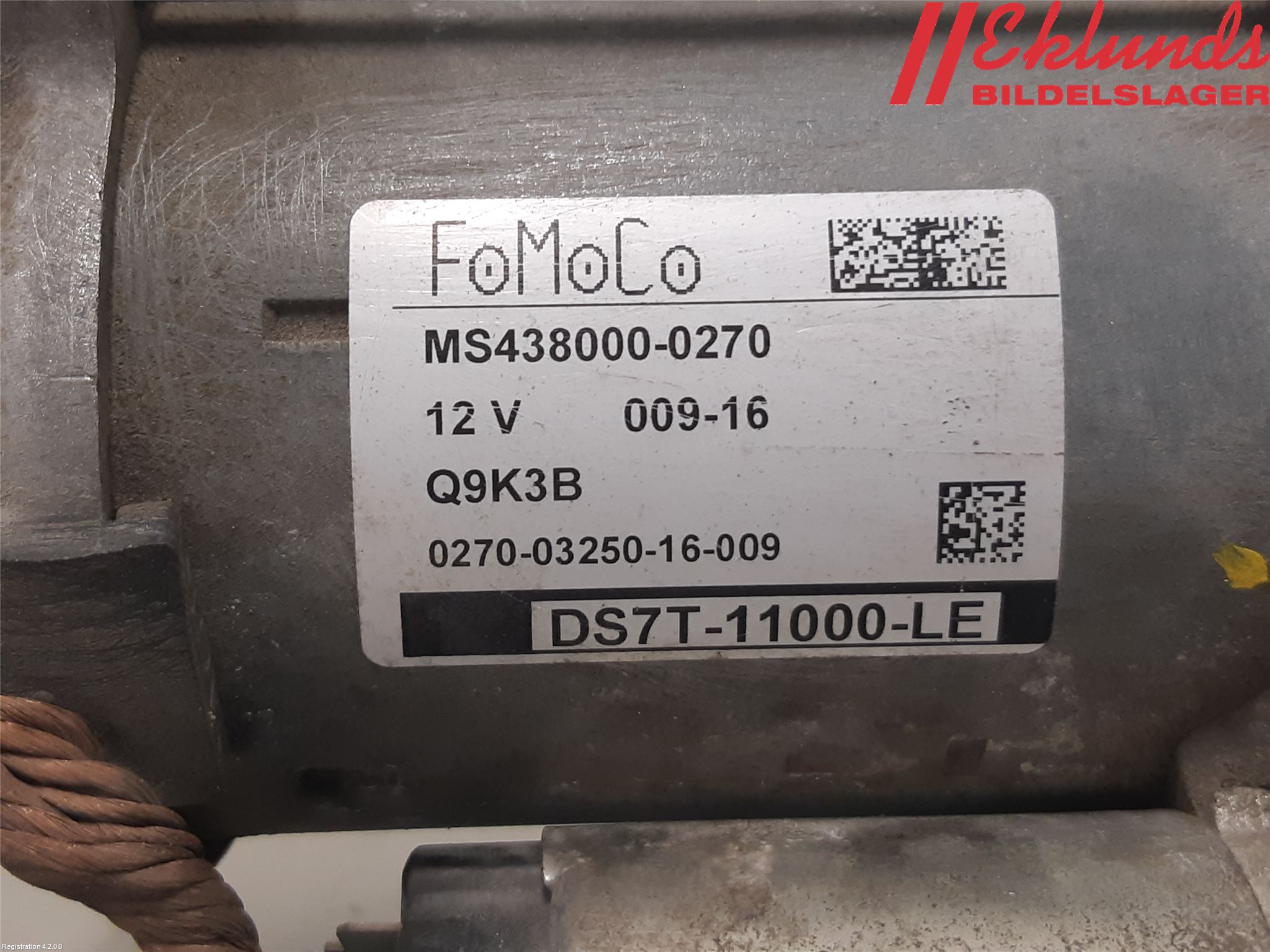 Ford MONDEO 15-22 Startmotor Diesel