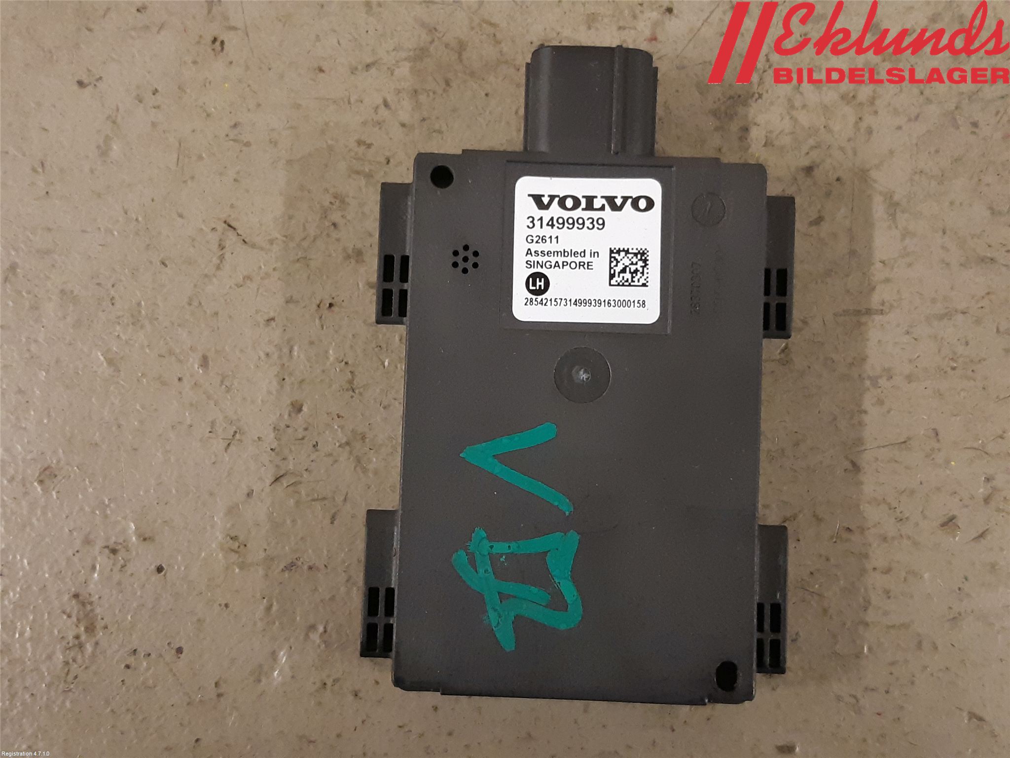 Volvo XC90/RECHARGE 16- Sensor Aktivt Kollisionsskydd