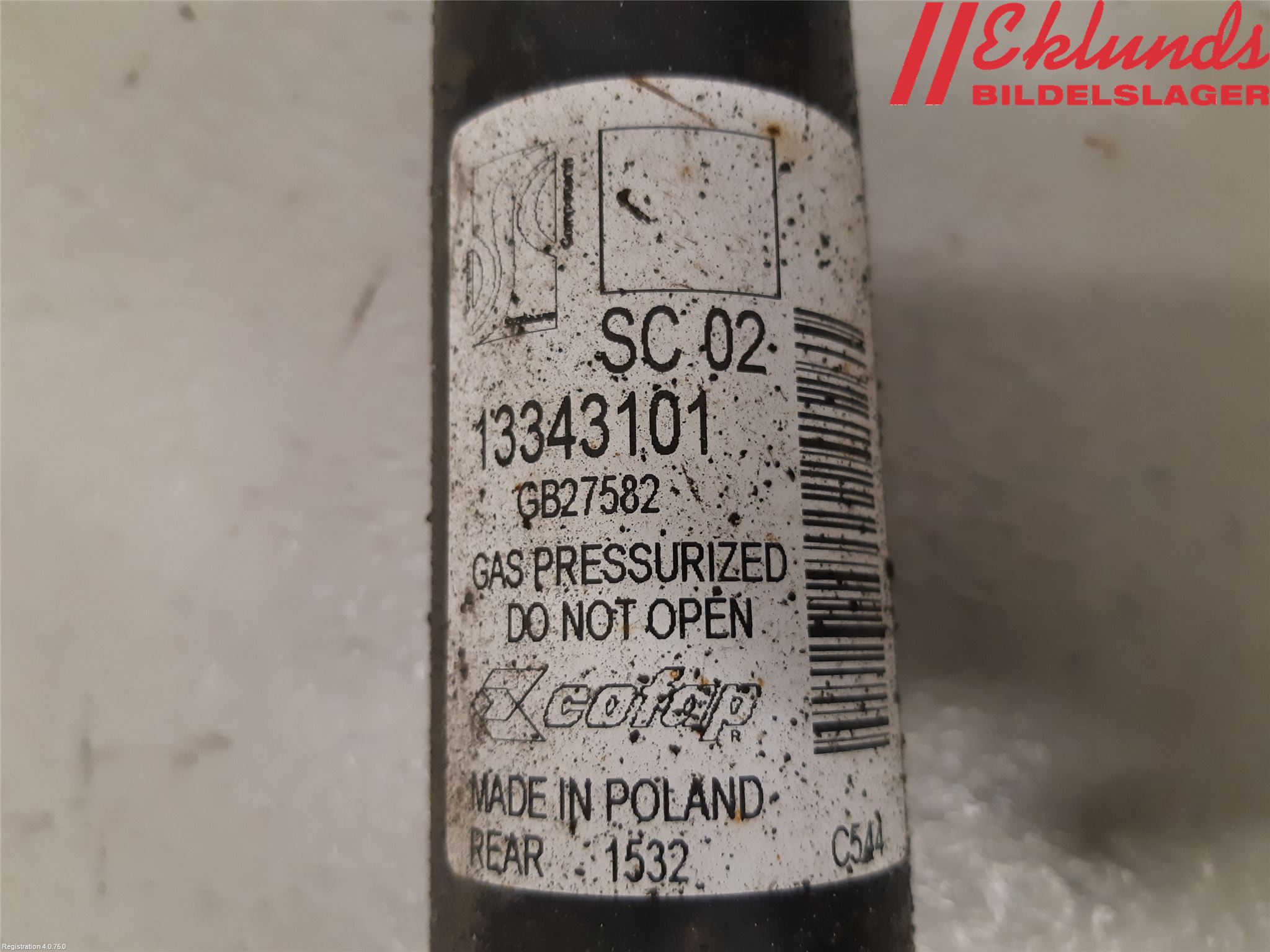 Opel CORSA D 07-14 Stötdämpare Bak