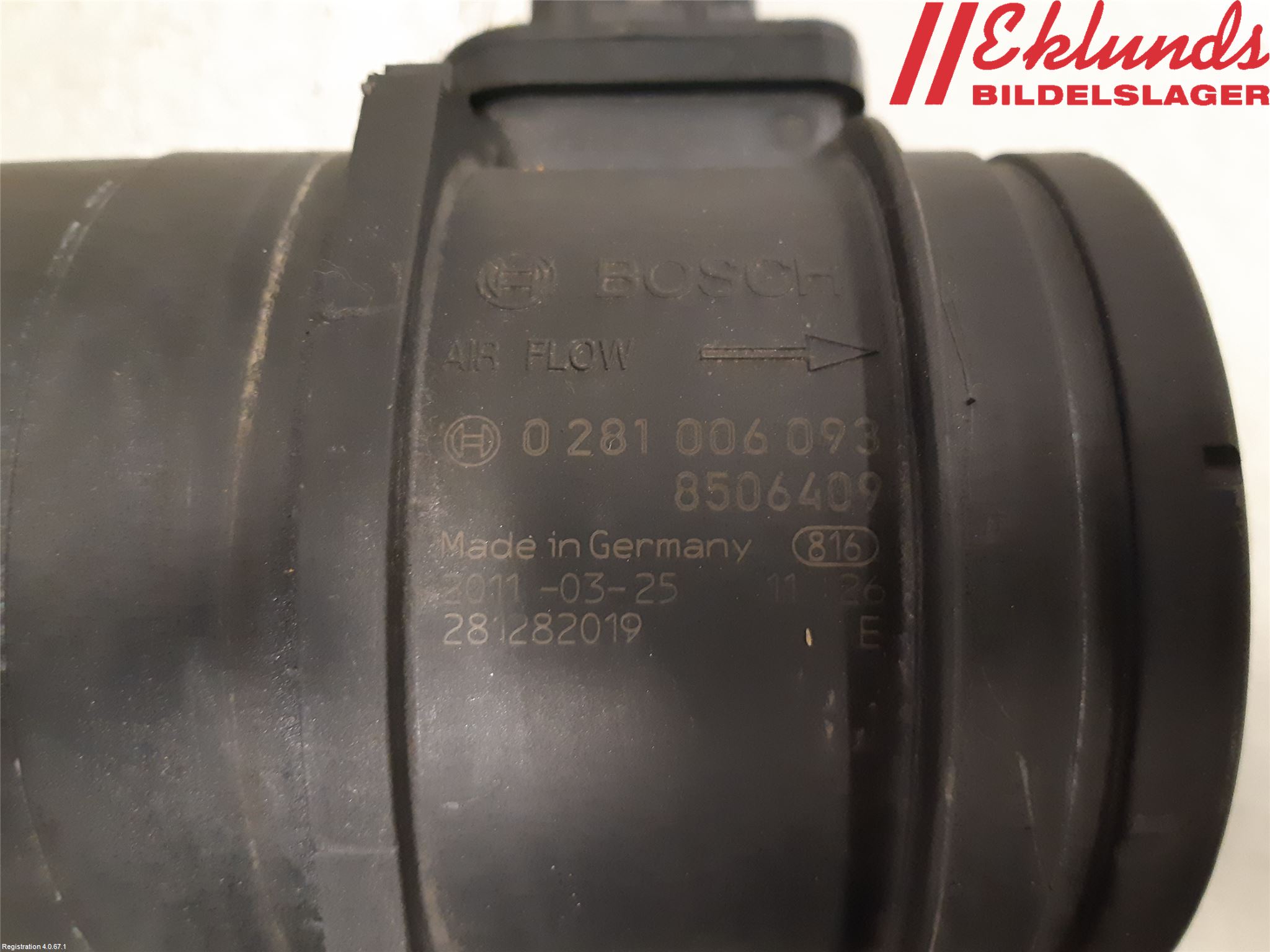 BMW 3 E90/91 SED/TOU 05-12 Injluftmassamätare