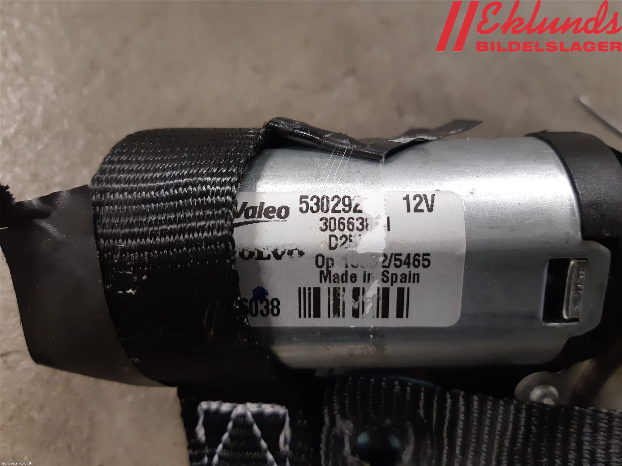 Volvo V70 08-13 Torkarmotor Baklucka