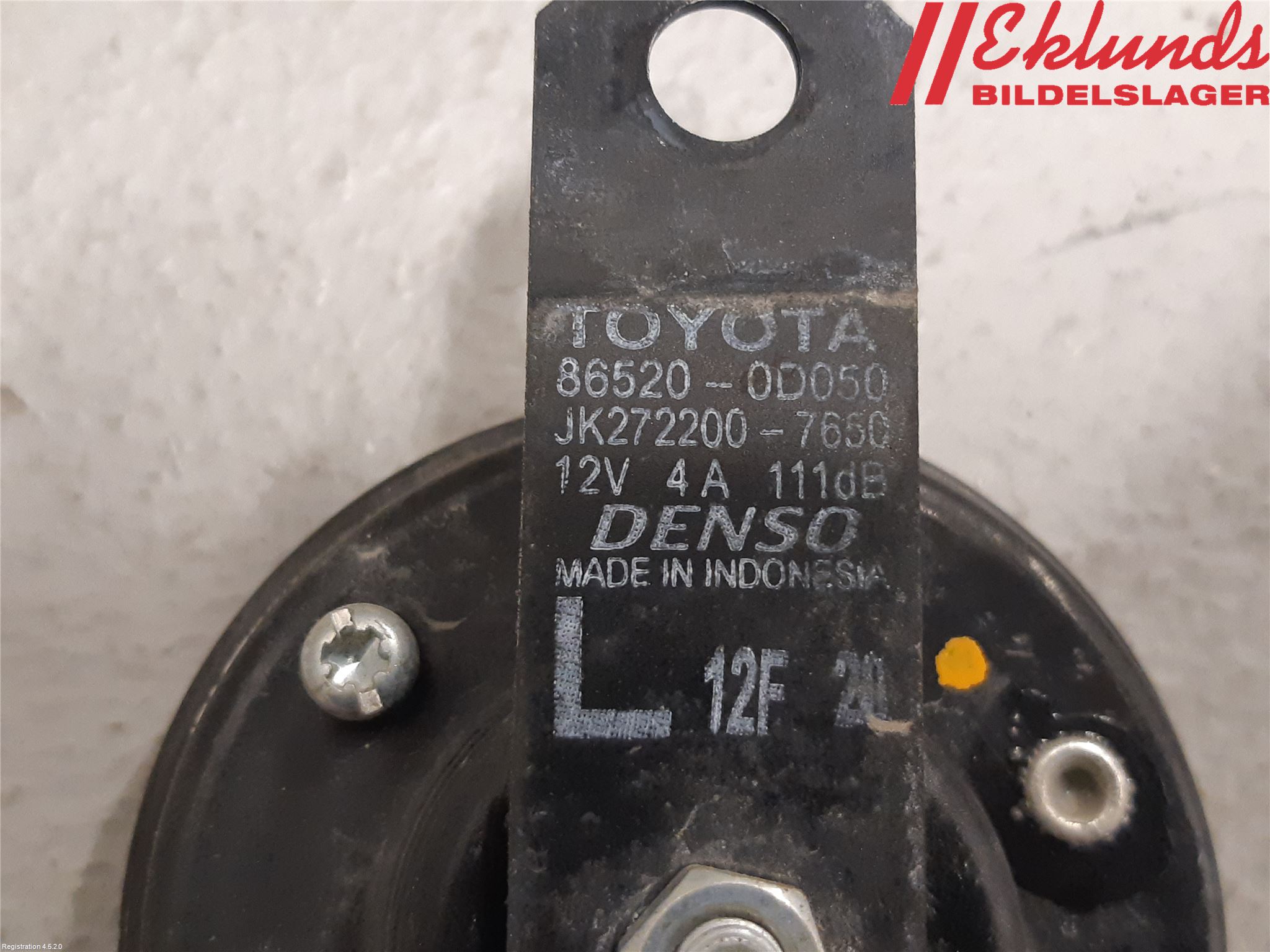 Toyota YARIS XP21 20- Signalhorn