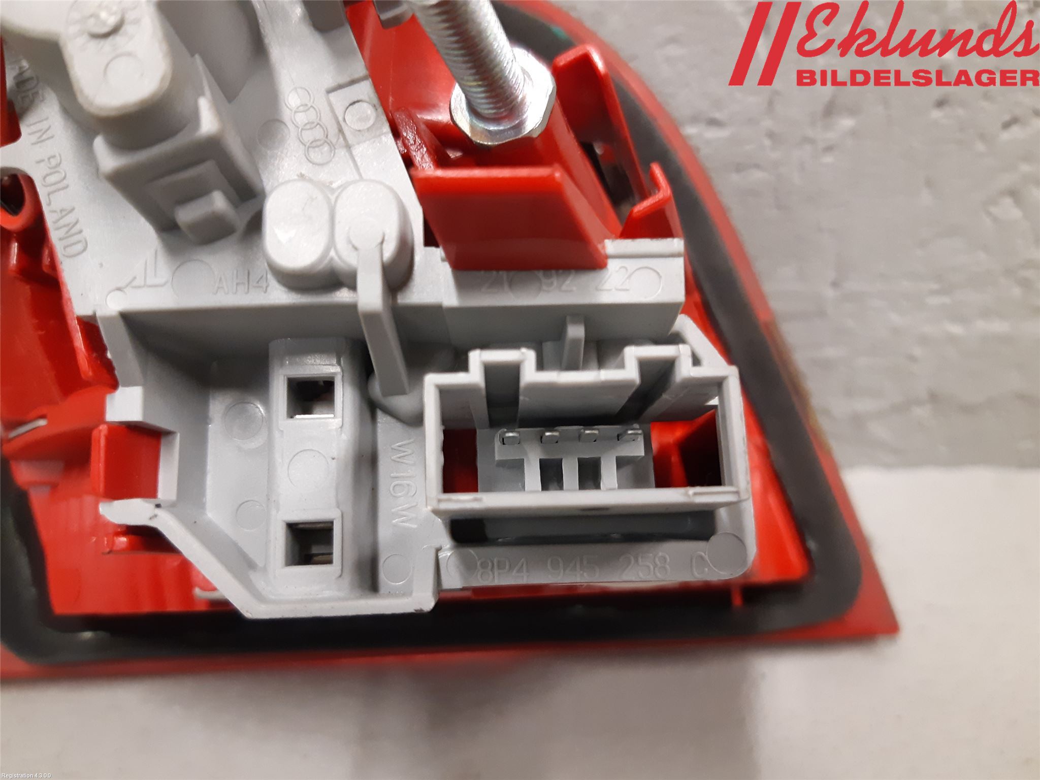 Audi A3/S3 05-13 Bakljus Lucka Hö