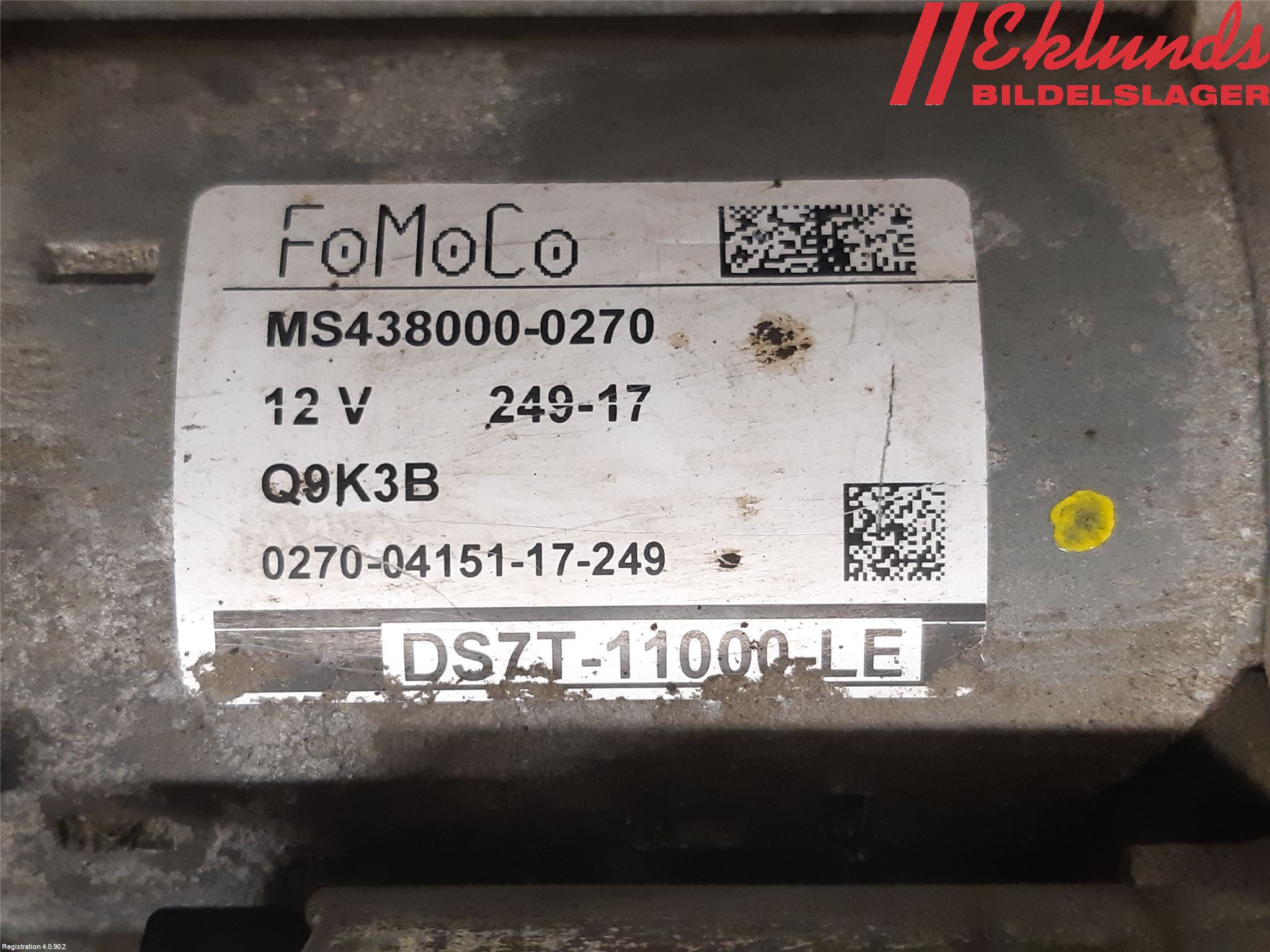 Ford MONDEO 15-22 Startmotor Diesel