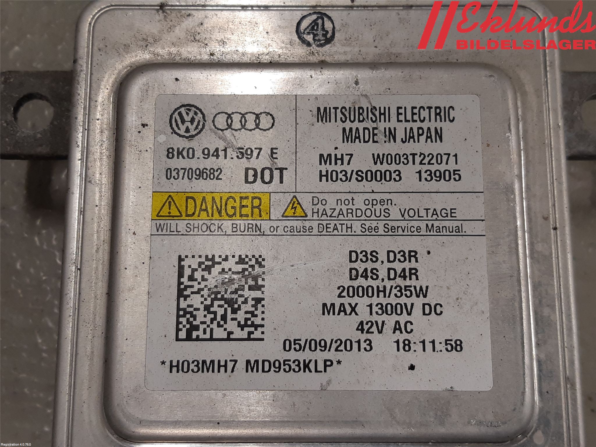 Audi A6/S6 4G 11-18 Styrenhet Strålkastare