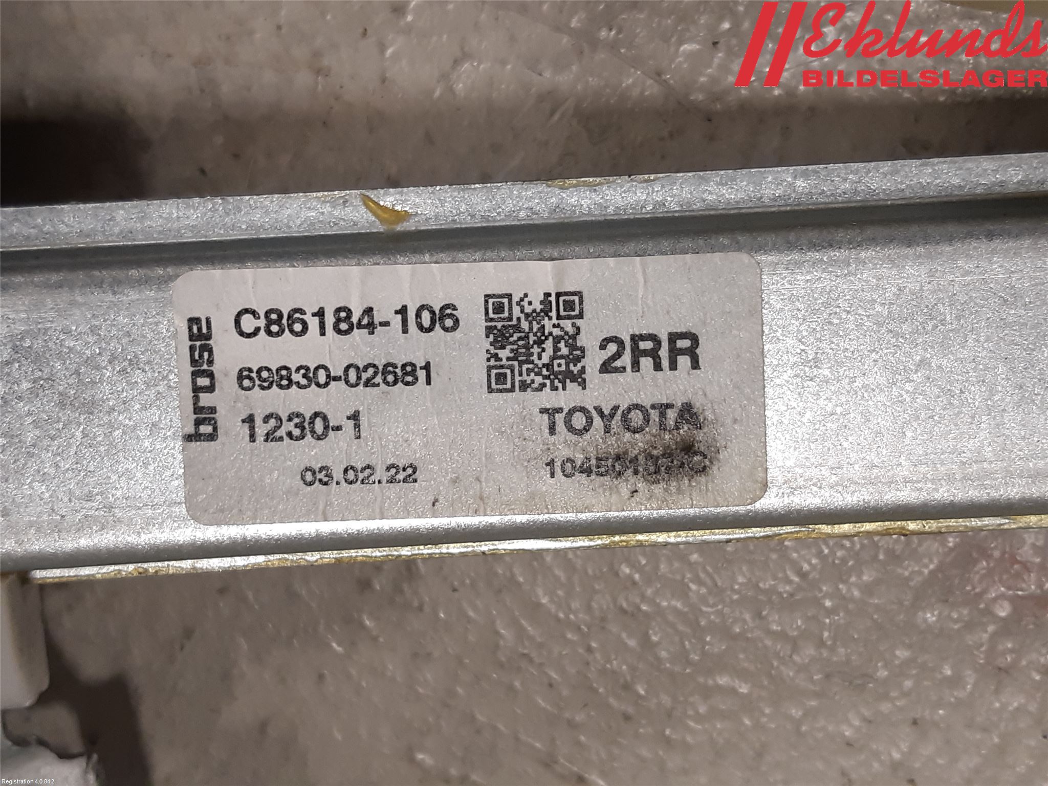 Toyota COROLLA 19- Fönsterhiss El Kompl