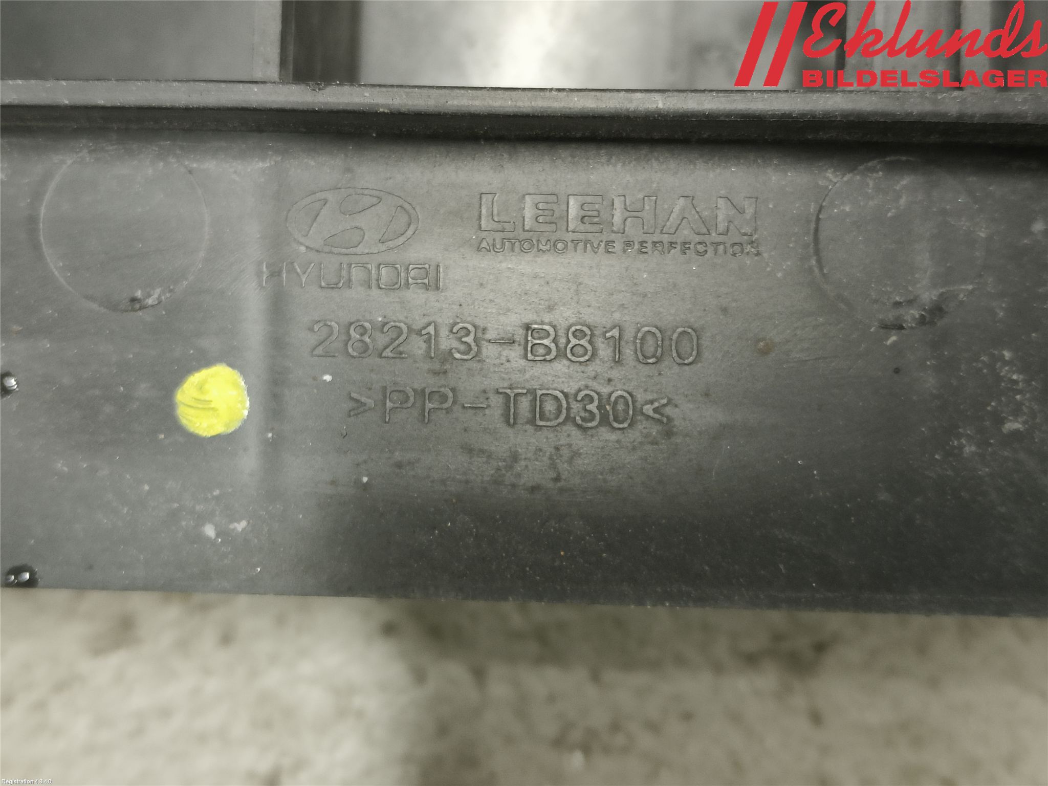 Hyundai SANTA FE 13-18 Deflektor Plåt-Plast Kylning