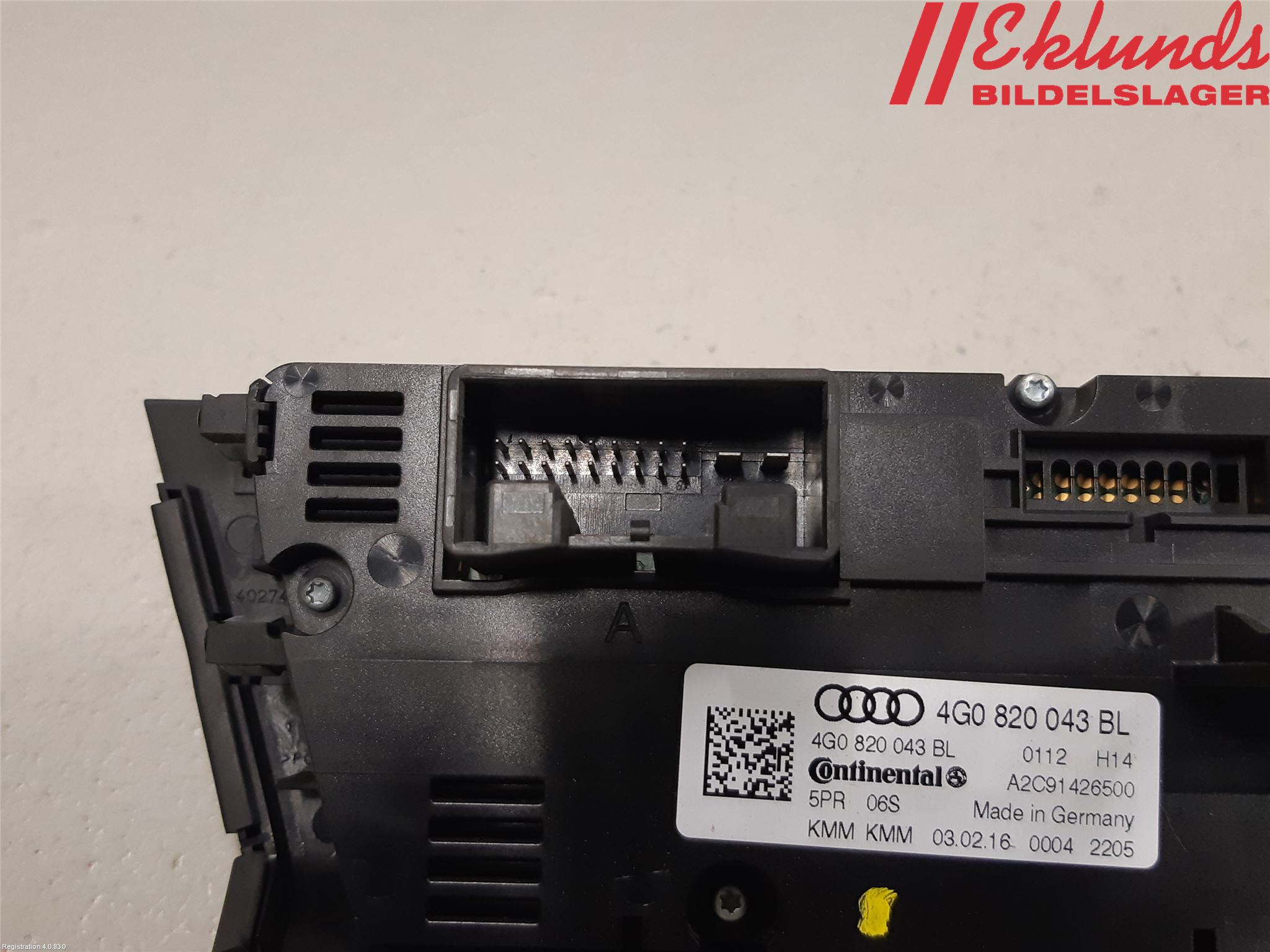 Audi A6/S6 4G 11-18 Ac Styrenhet Ac Manöveren