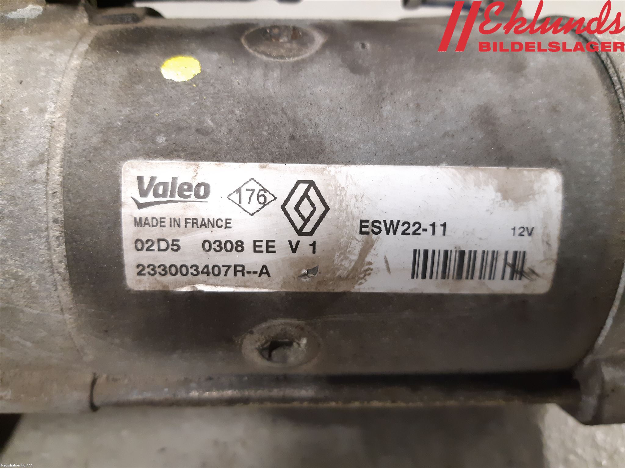 Renault MASTER III 15-20 Startmotor Diesel