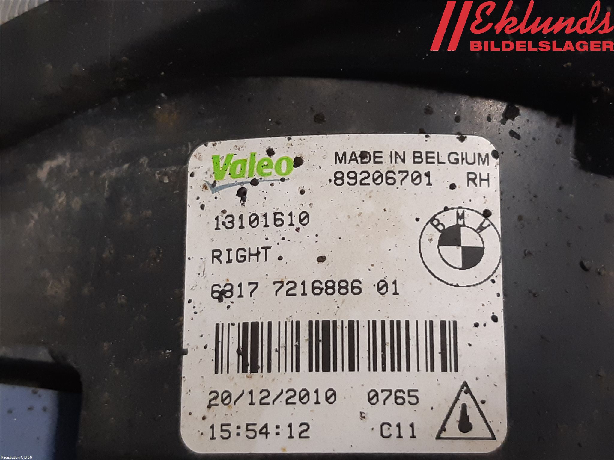 BMW 5 F10/F11/F18 09-17 Dimljus-Varselljus Fram