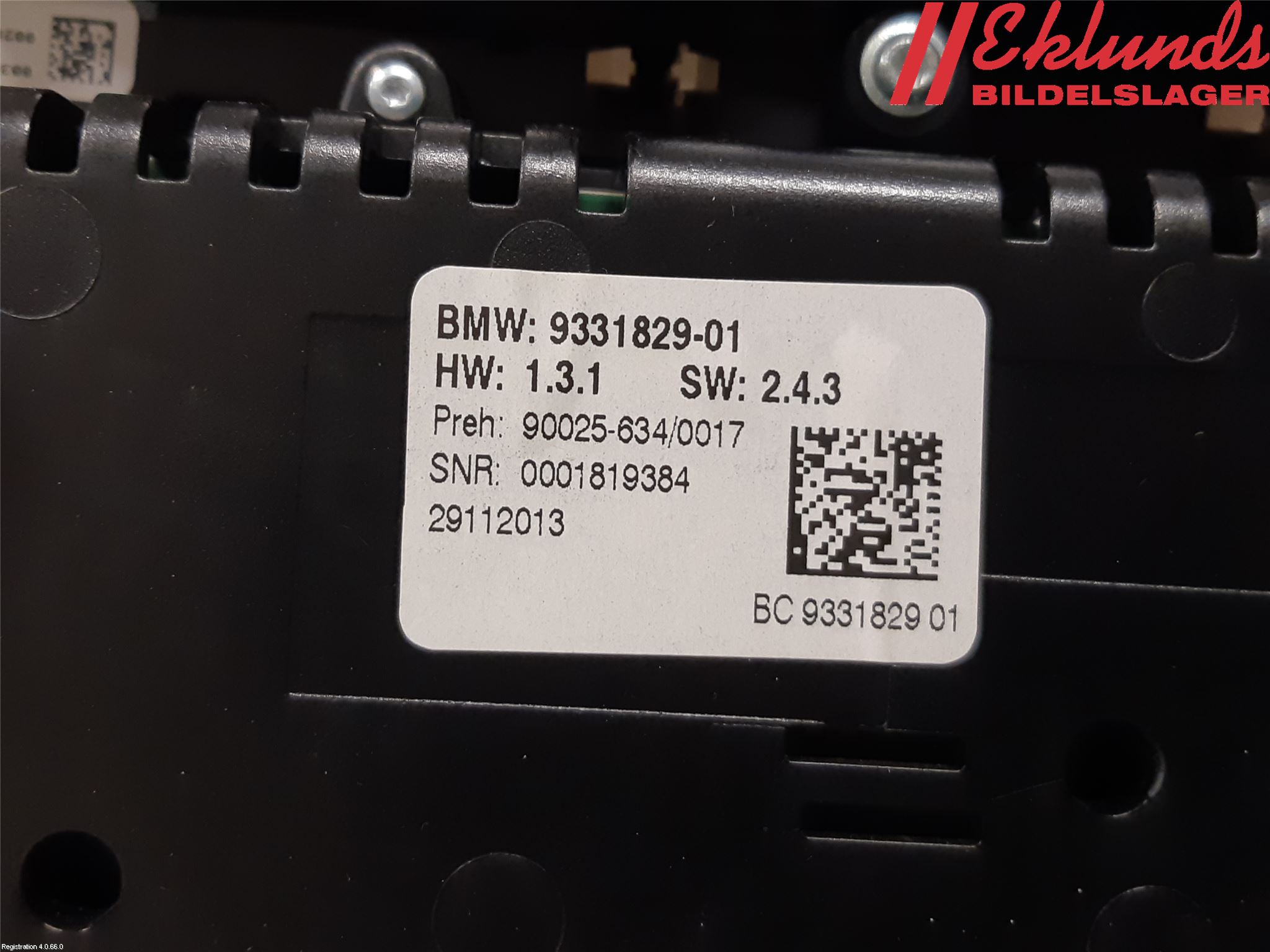 BMW 5 F10/F11/F18 09-17 Ac Styrenhet Ac Manöveren