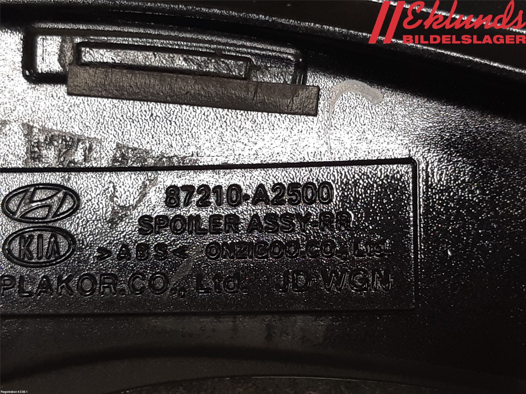 Kia CEED 12-18 Spoiler Baklucka