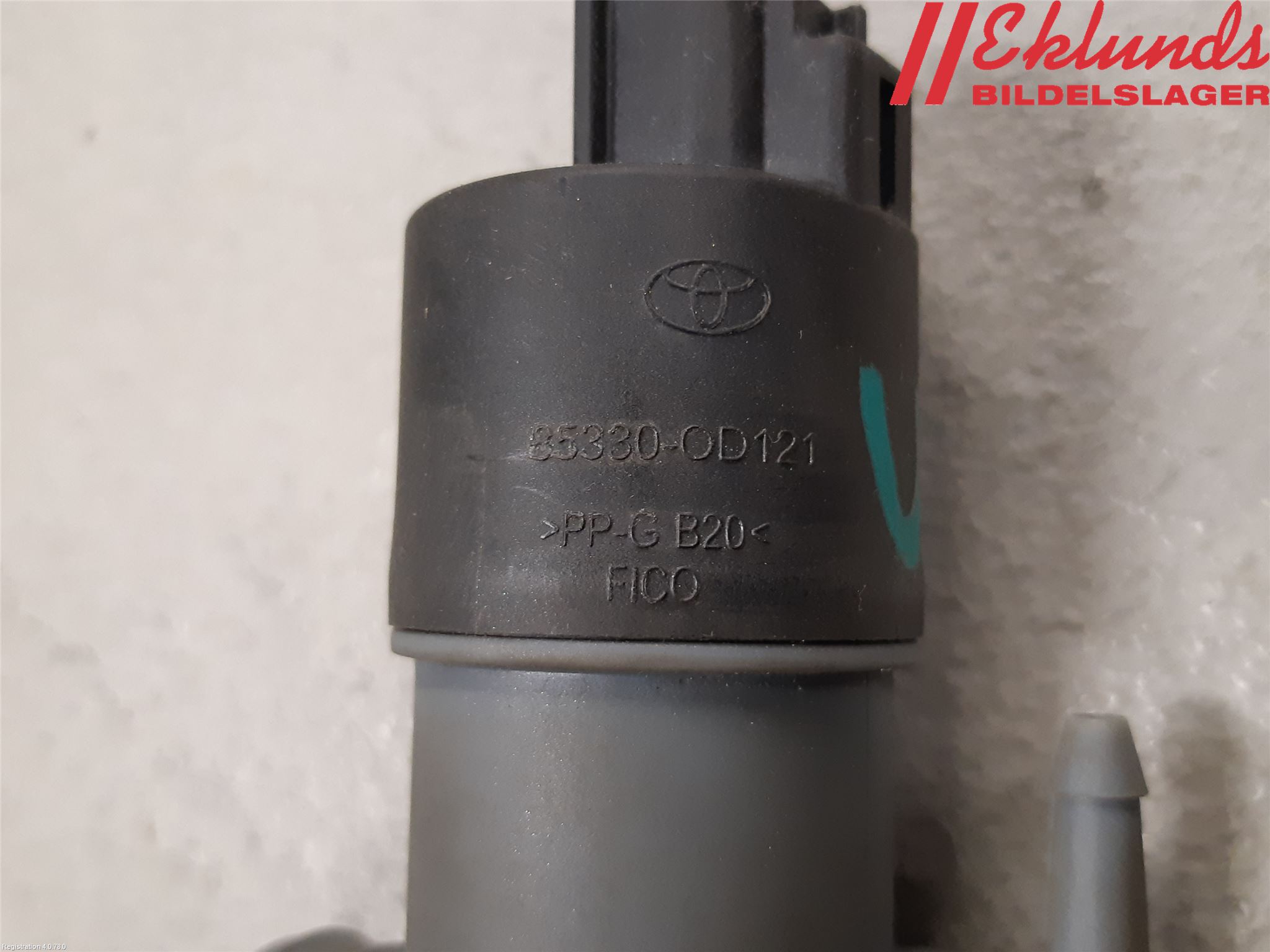 Toyota YARIS XP130 15-20 Spolarpump Vindruta