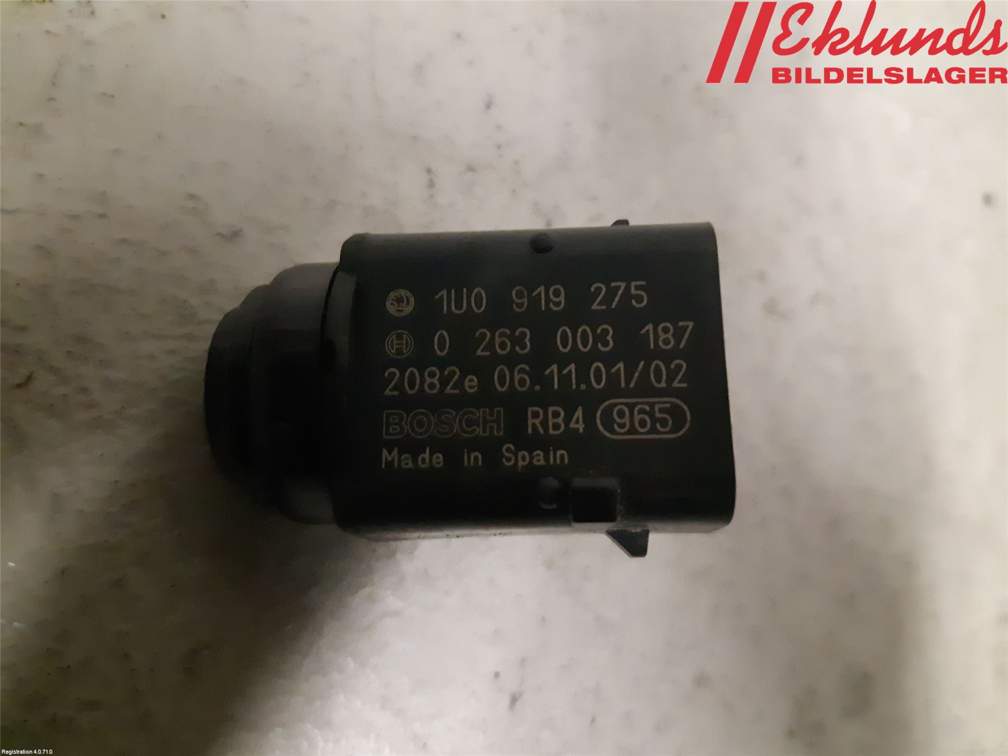 Volkswagen VW GOLF PLUS/CROSS GOLF 04-14 Parkeringshjälp Backsensor