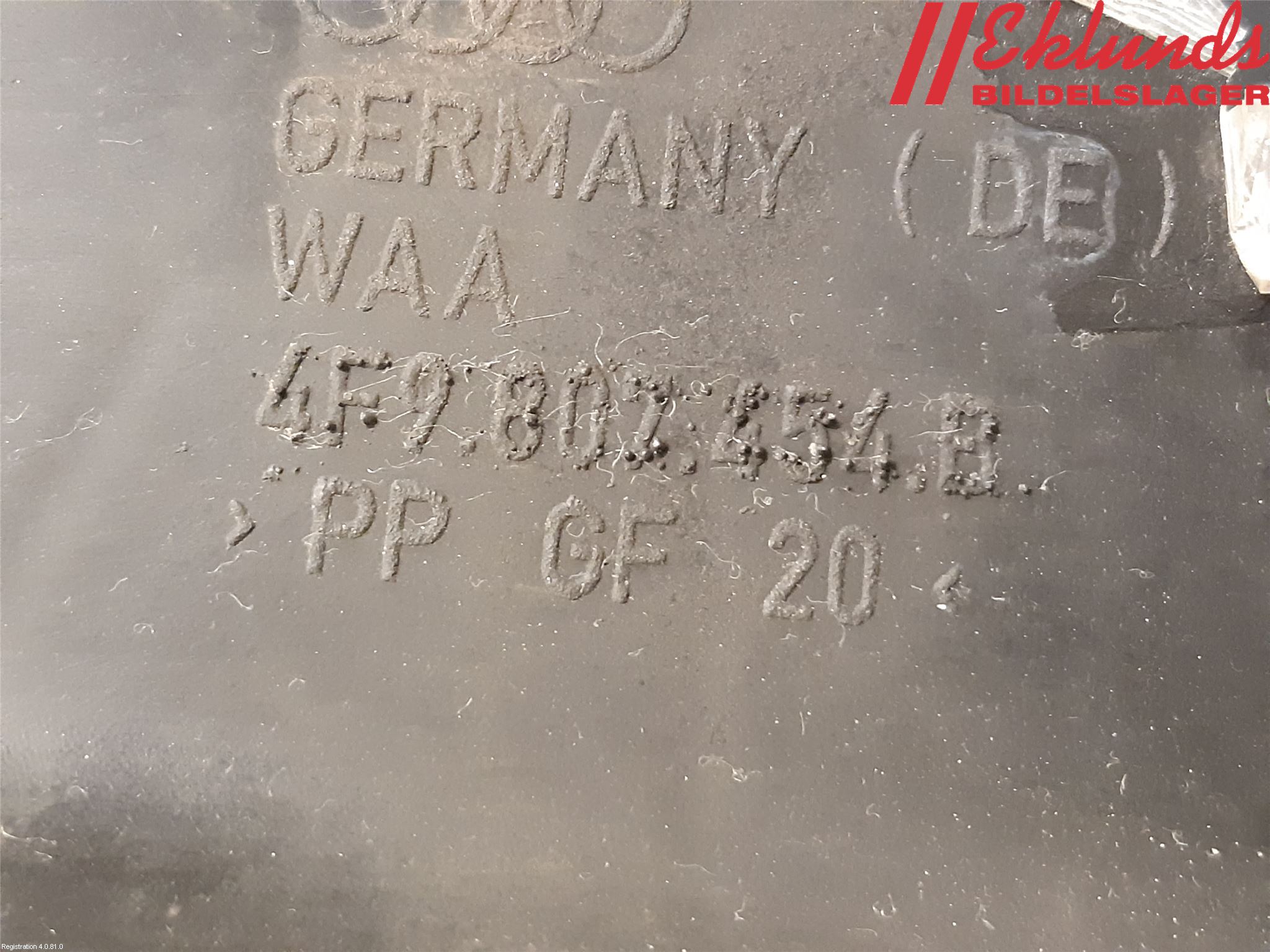 Audi A6/S6     05-11 Stötfångarfäste Bak Hö