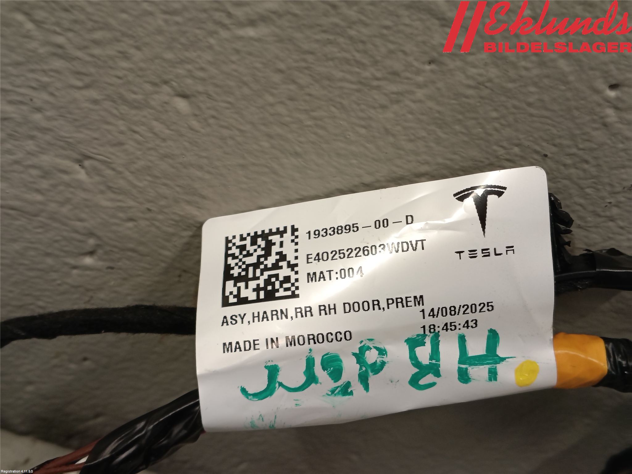 Tesla MODEL Y 21- Kabelhärva