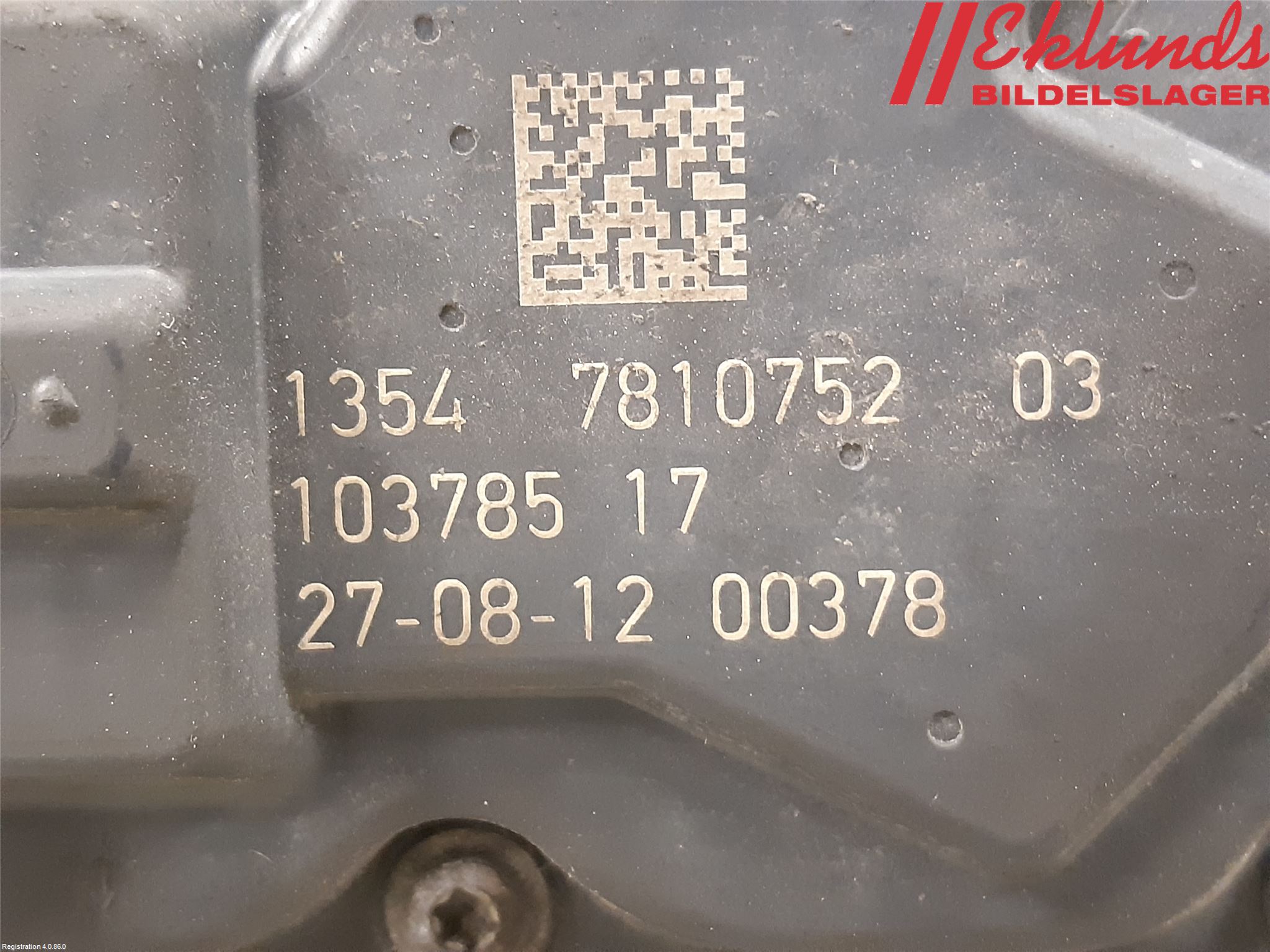 BMW X1 E84 10-15 Injspjällhus