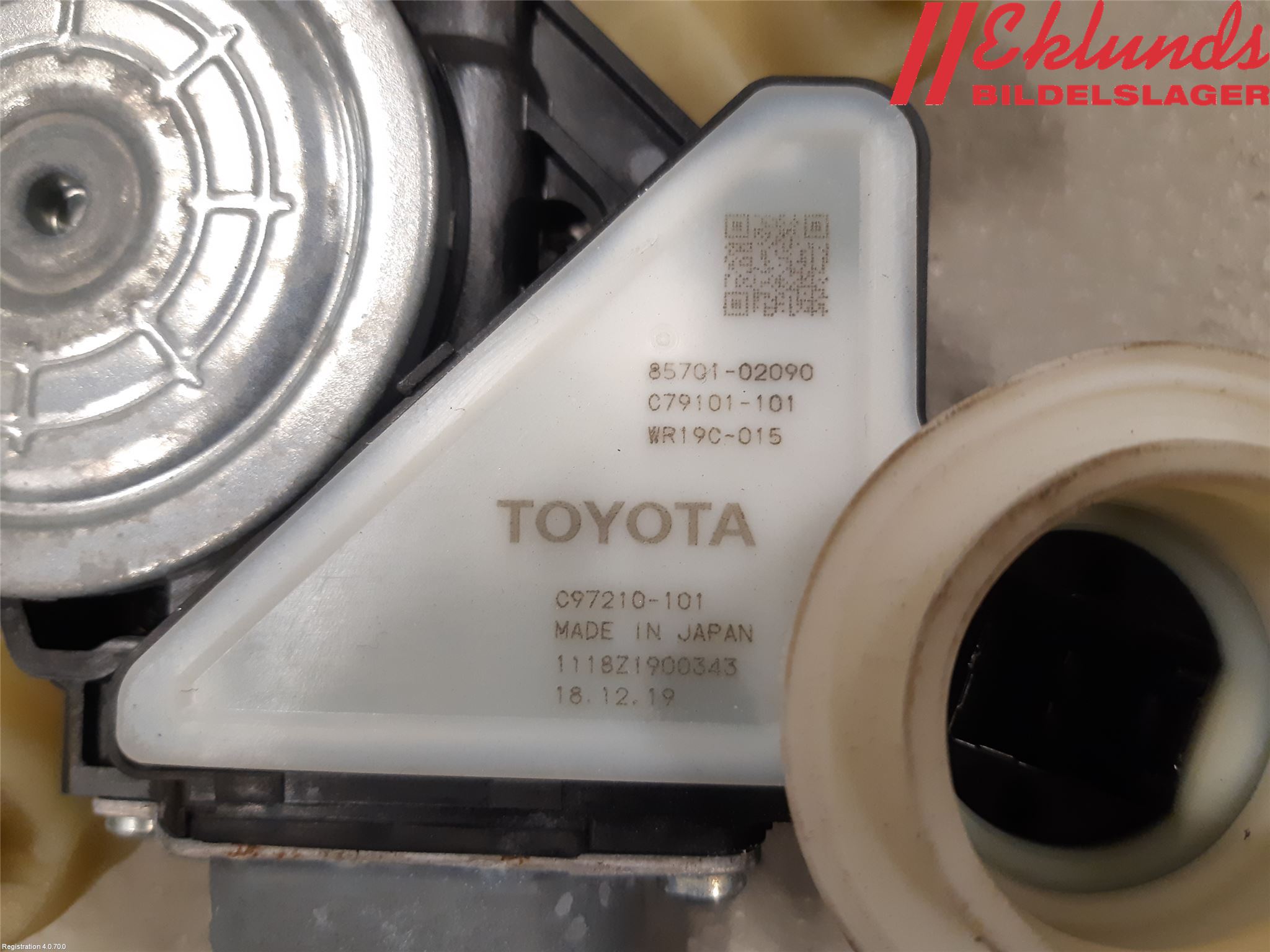 Toyota COROLLA 19- Fönsterhiss El Kompl