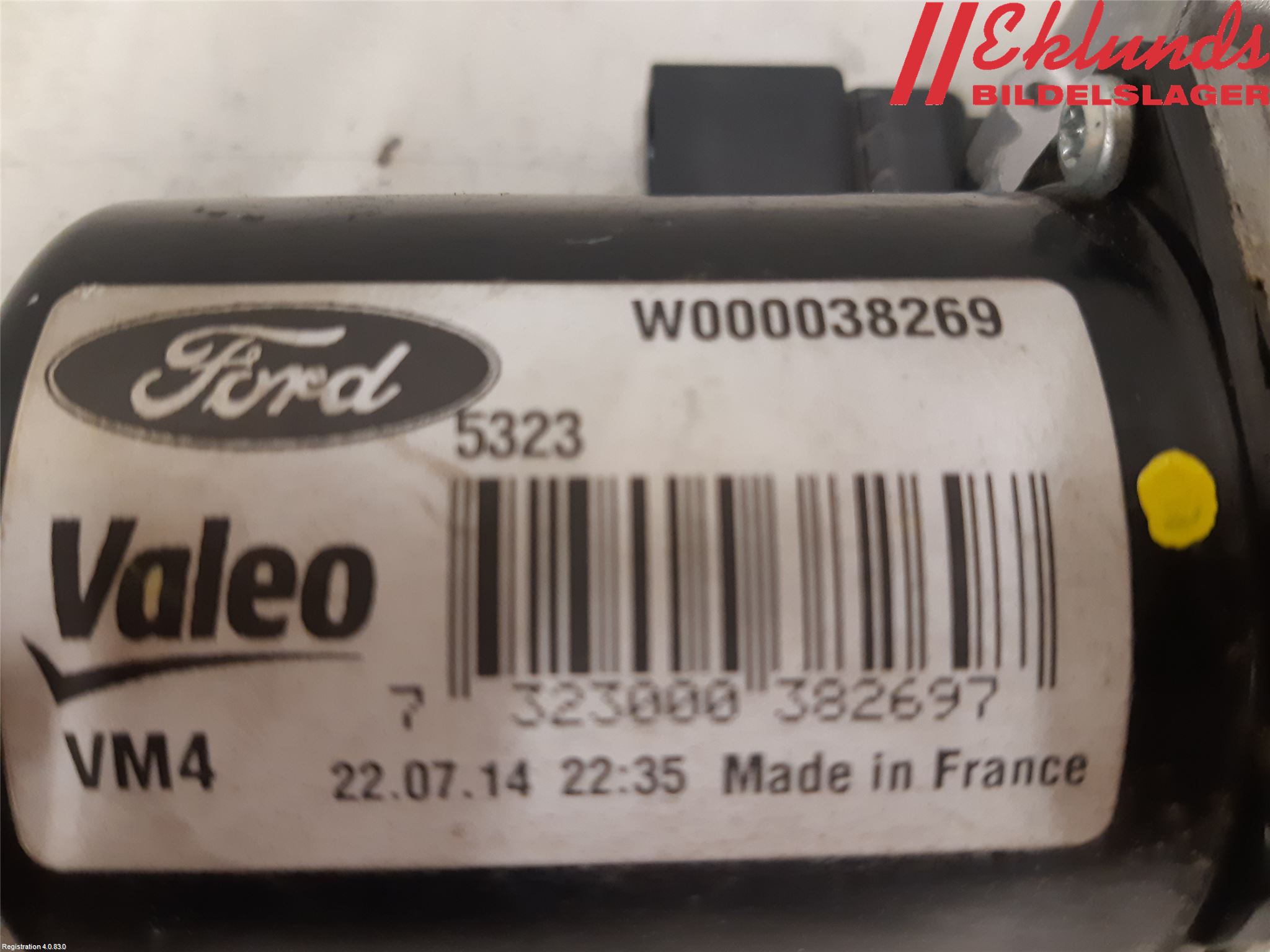 Ford TRANSIT/TOURNEO CONNECT 13-22 Torkarmotor Vindruta