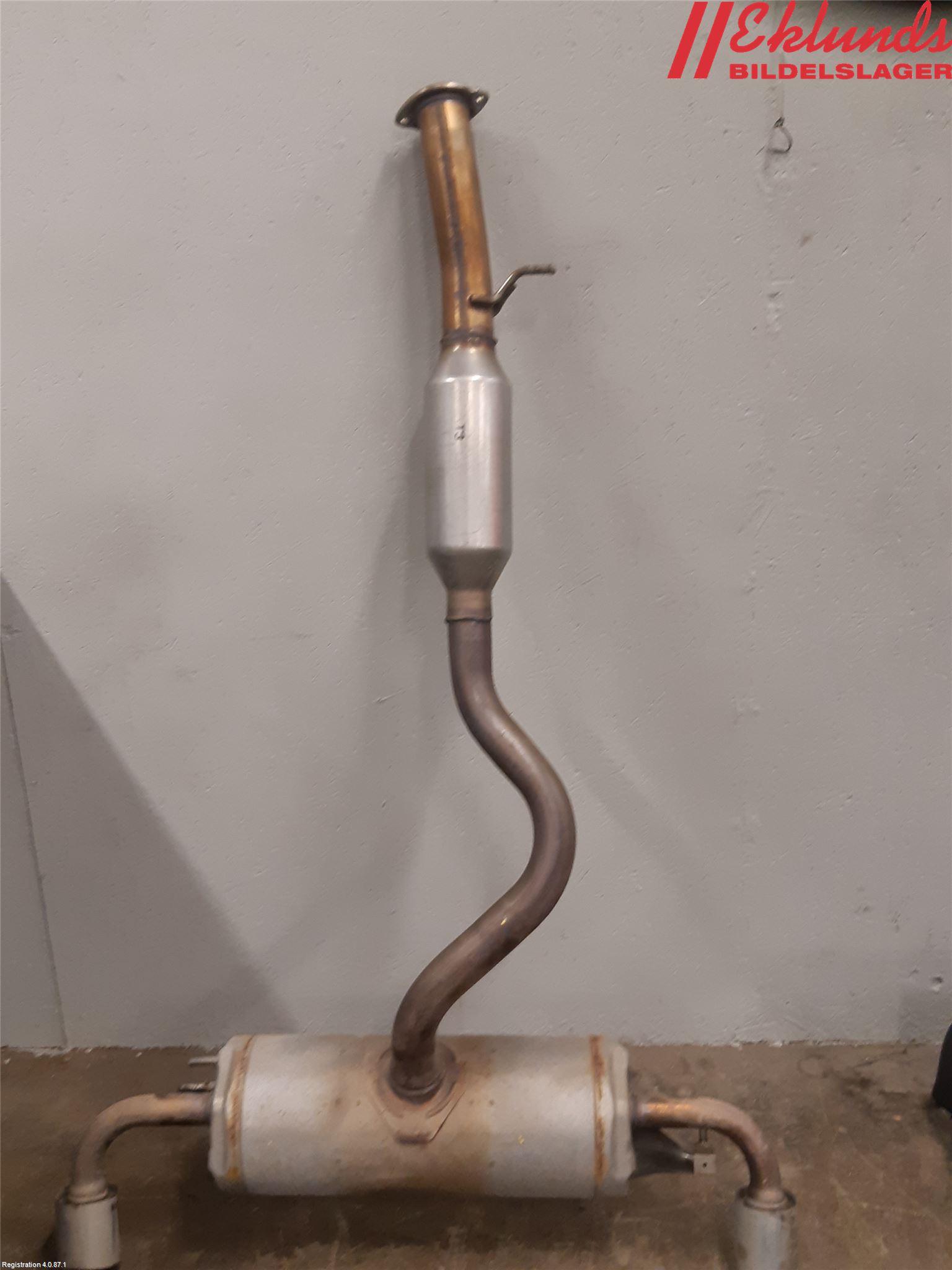 Toyota YARIS XP21 20- Avgas-Ljuddämpare-Rör