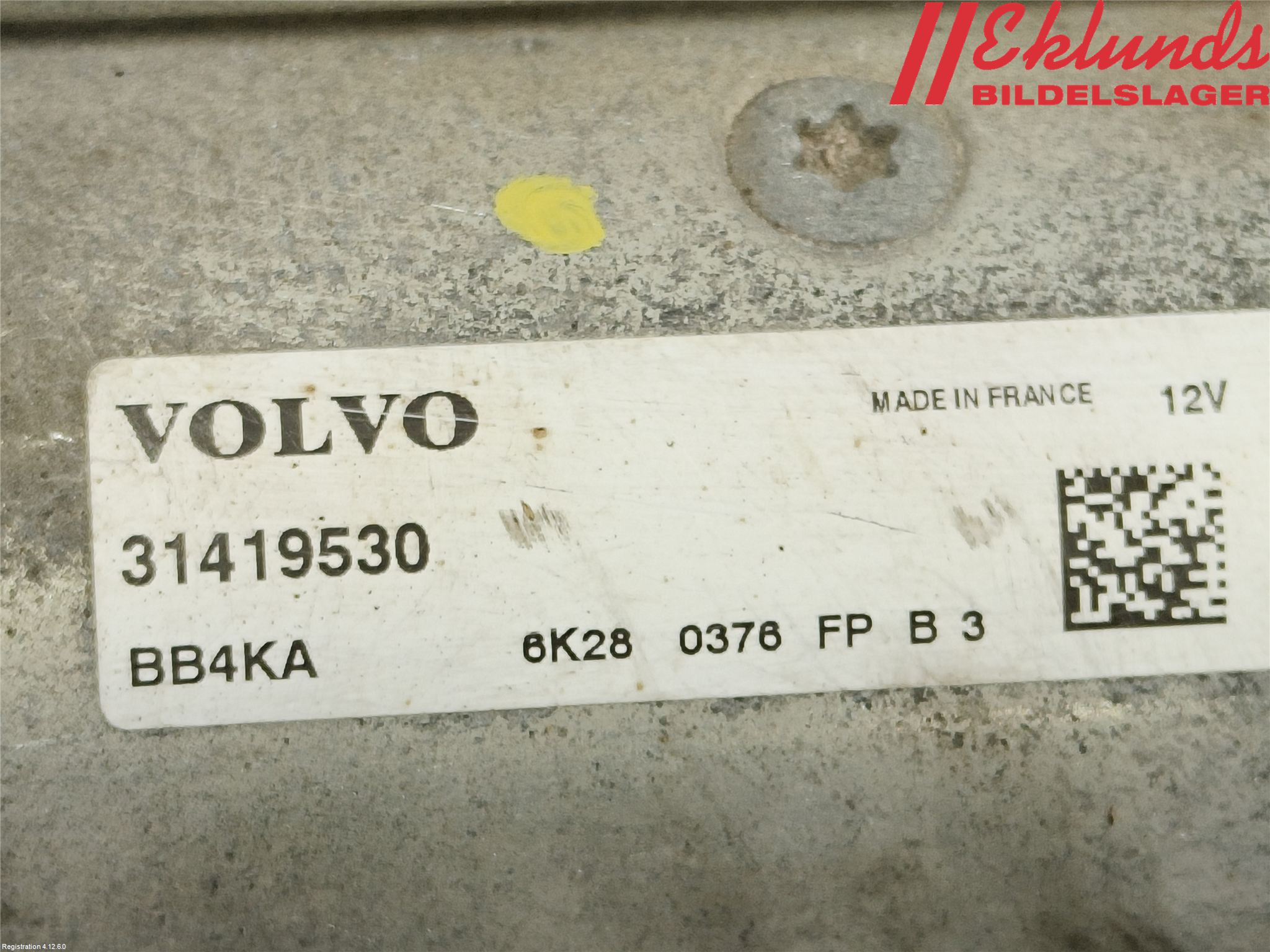Volvo V60 CROSS COUNTRY 16-18 Startmotor Diesel
