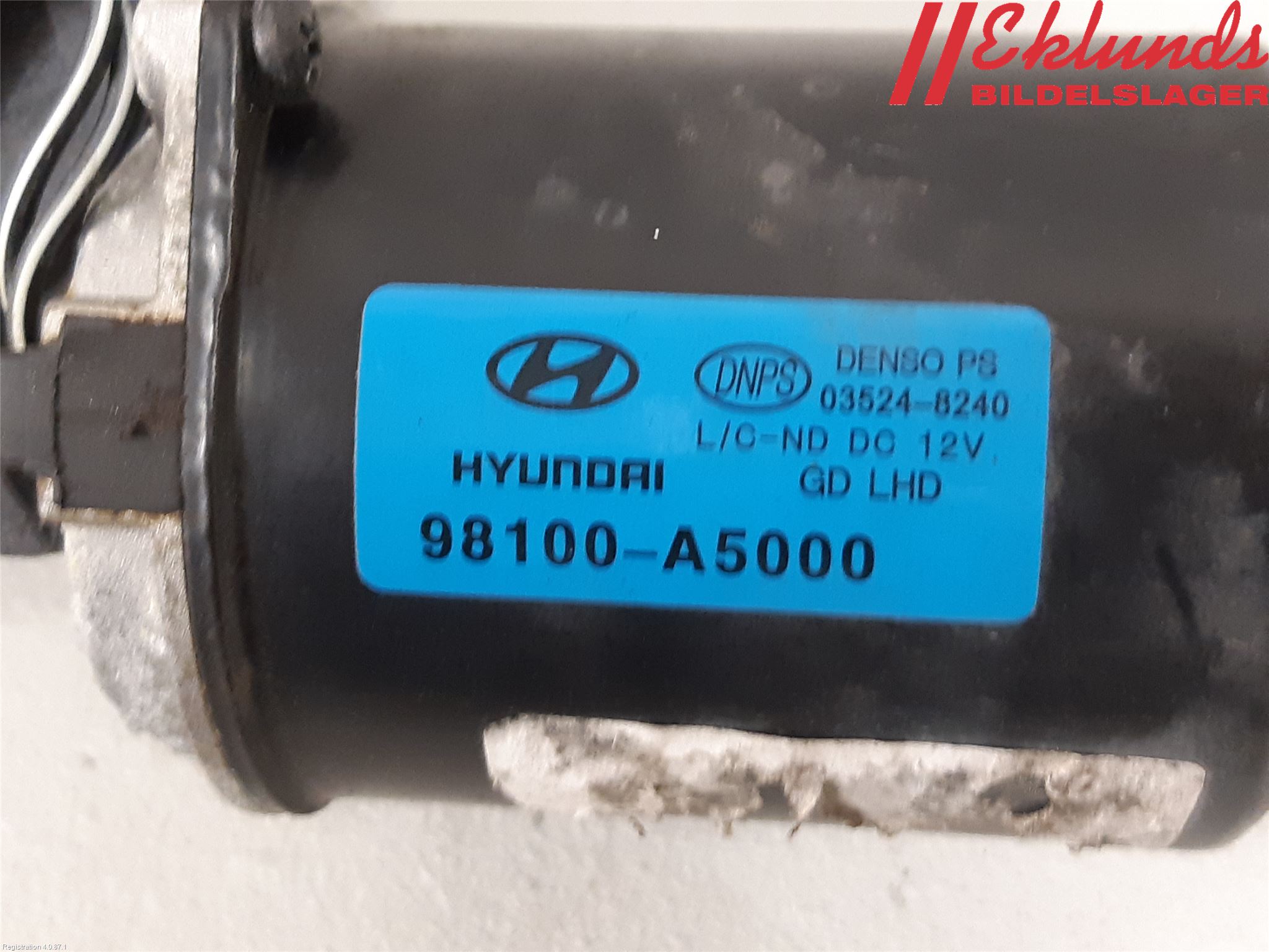 Hyundai i30 GD 13-17 Torkarmotor Vindruta