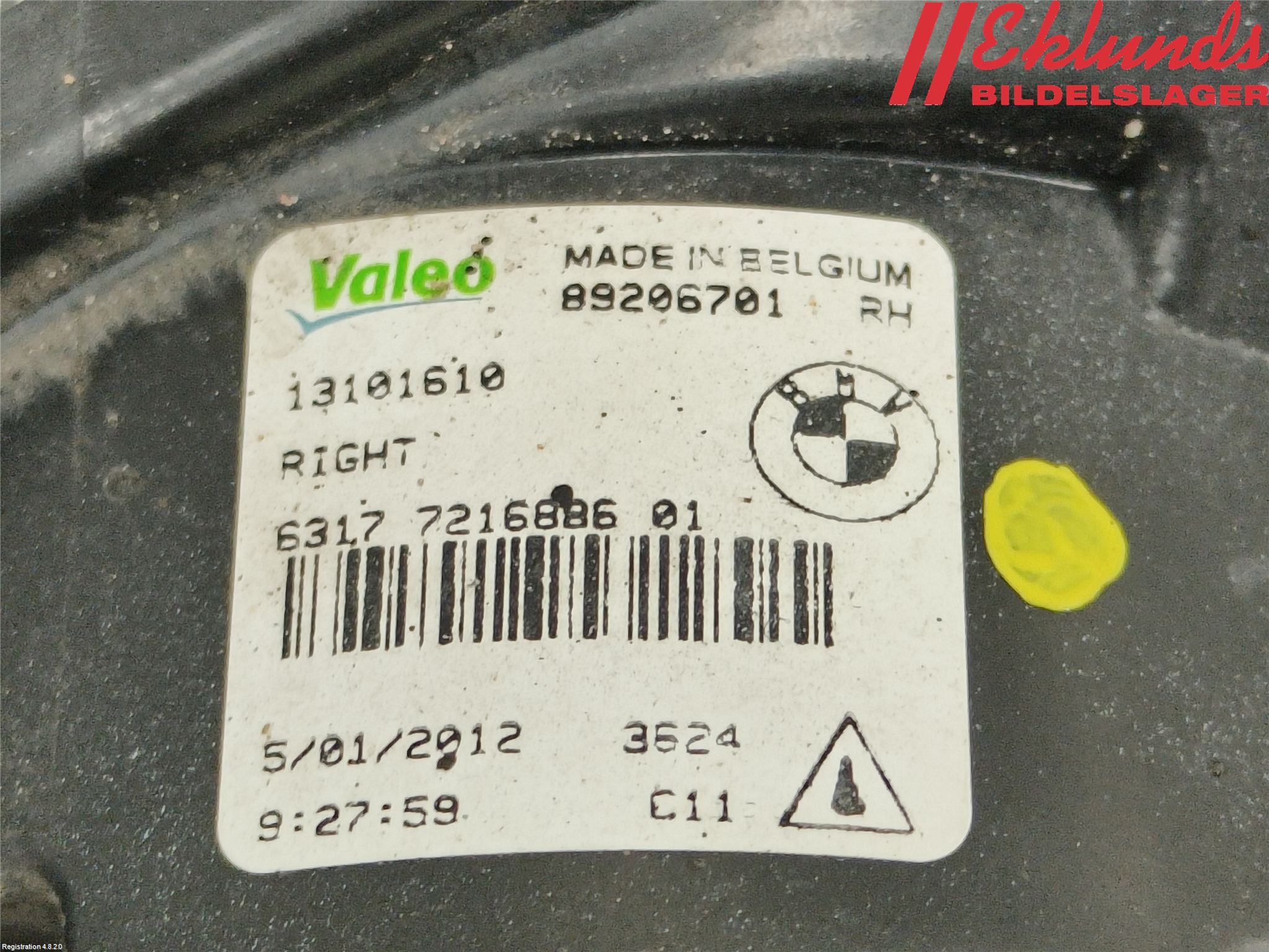 BMW 5 F10/F11/F18 09-17 Dimljus-Varselljus Fram