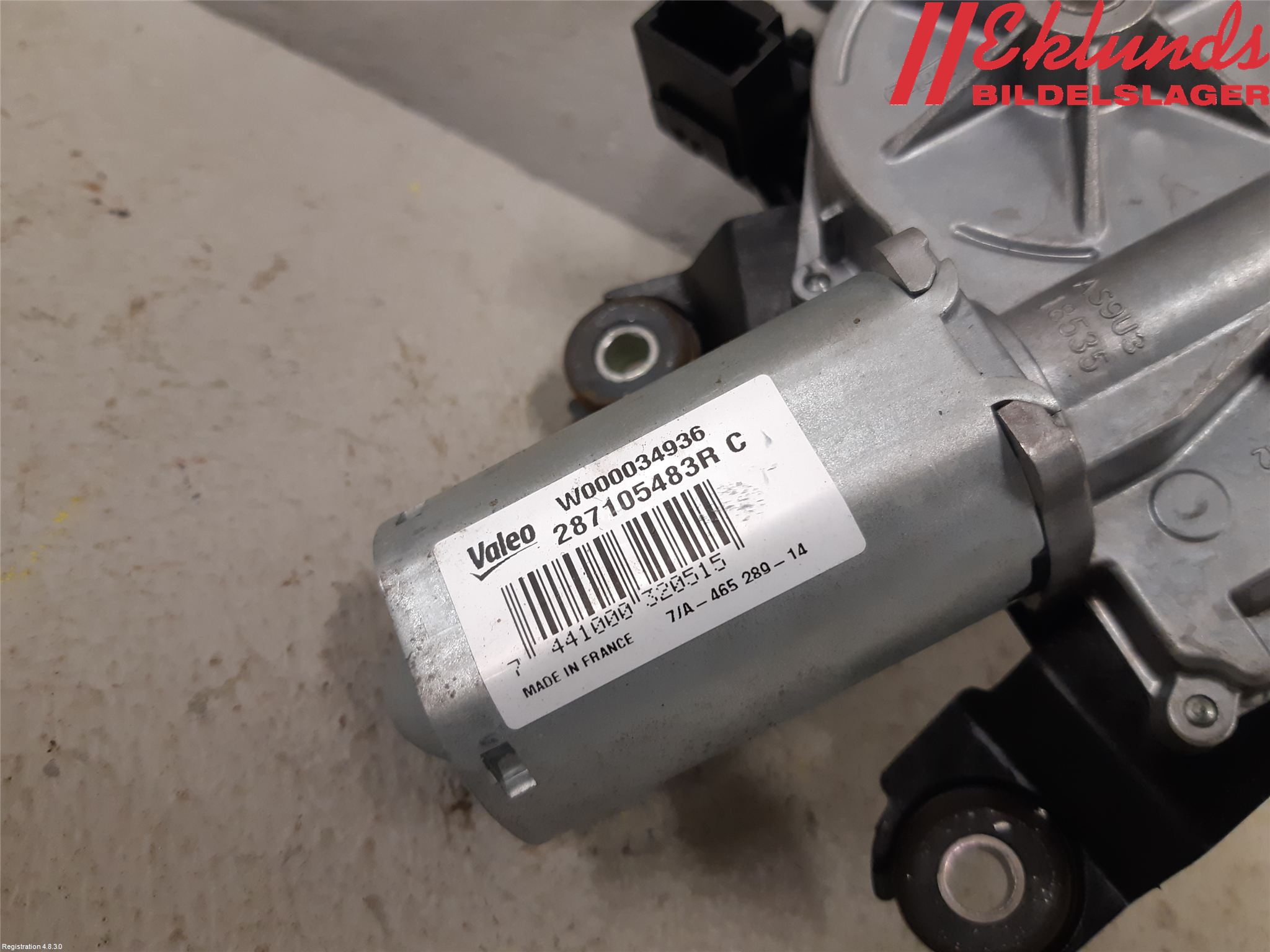 Renault CLIO IV 12-16 Torkarmotor Baklucka