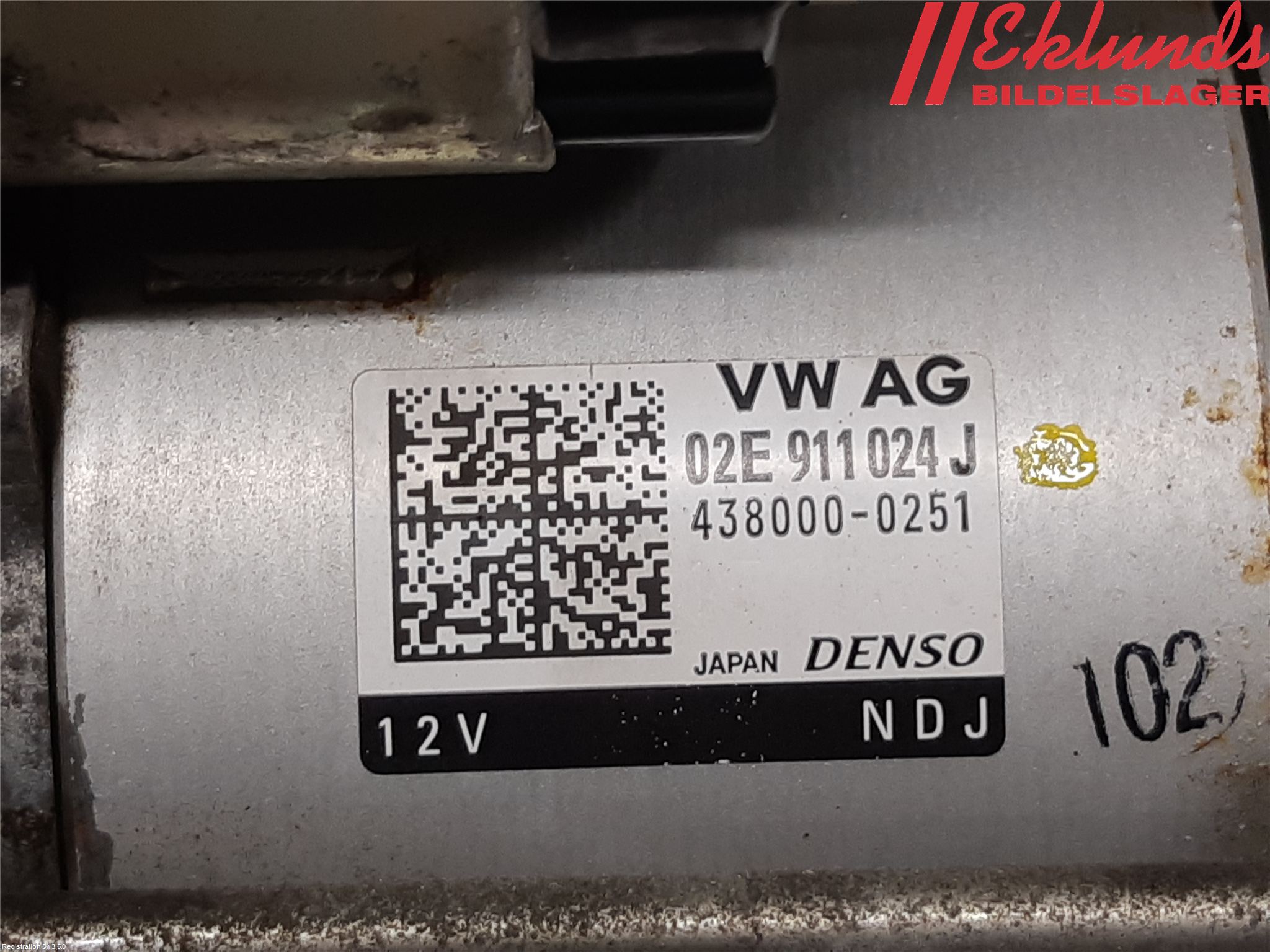 Volkswagen VW TIGUAN 16-24 Startmotor Diesel