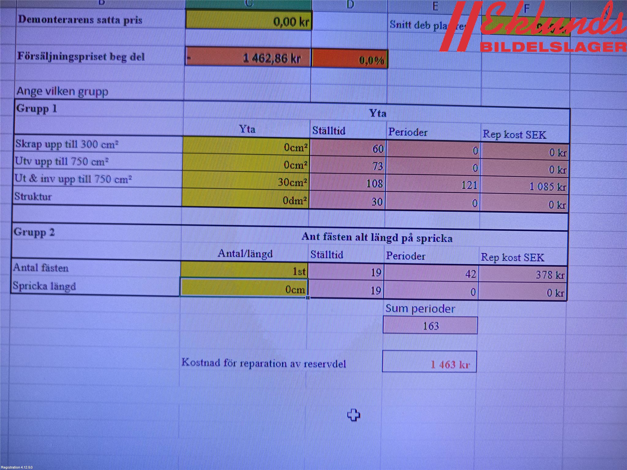 Audi A4 12-15 Stötfångarbeklädnad Fram