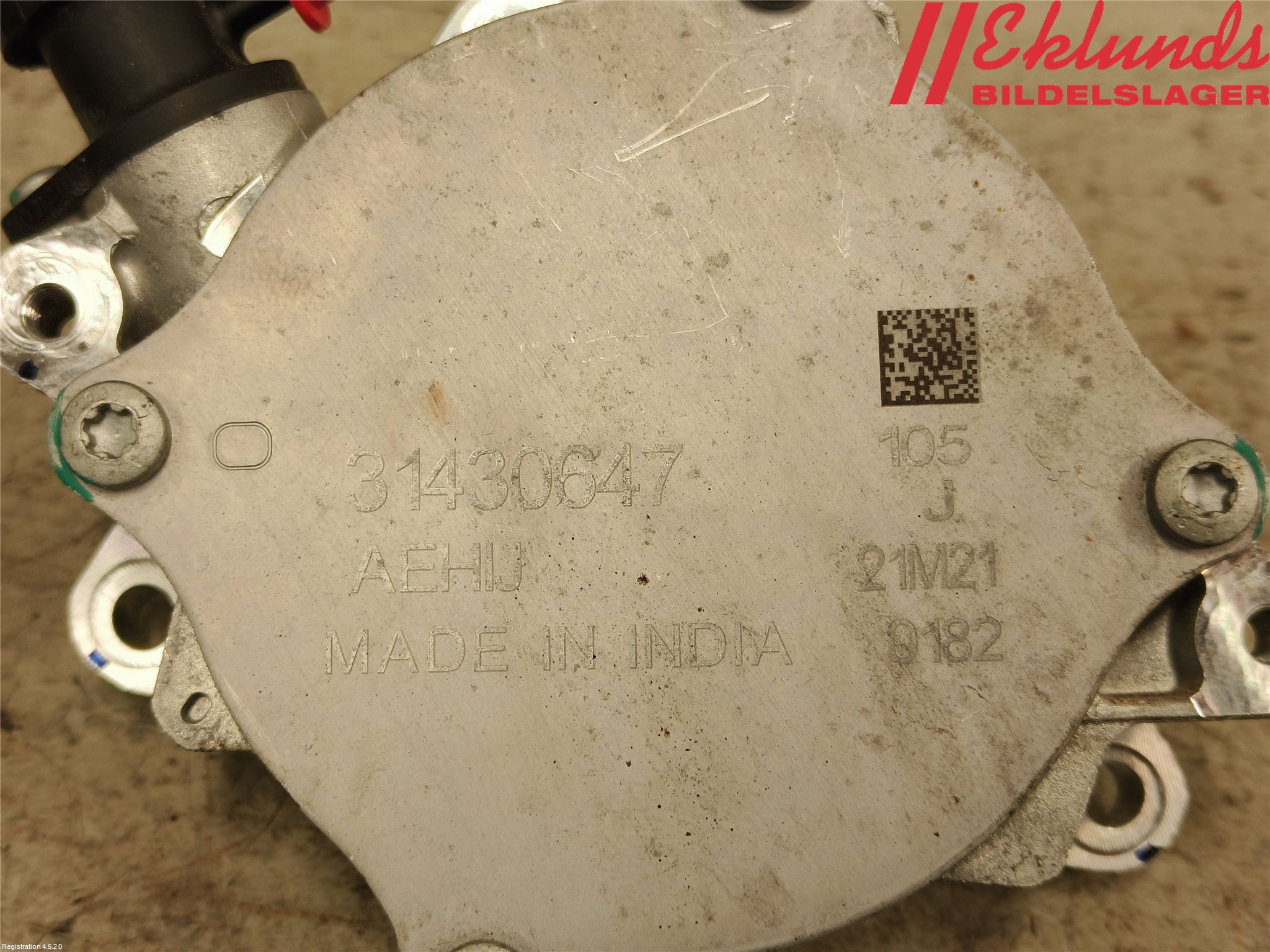 Volvo V90 17->> Vakuumpump