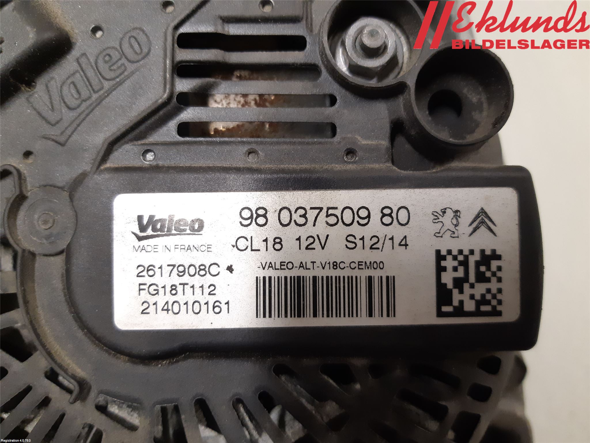 Peugeot 508 11-18 Generator