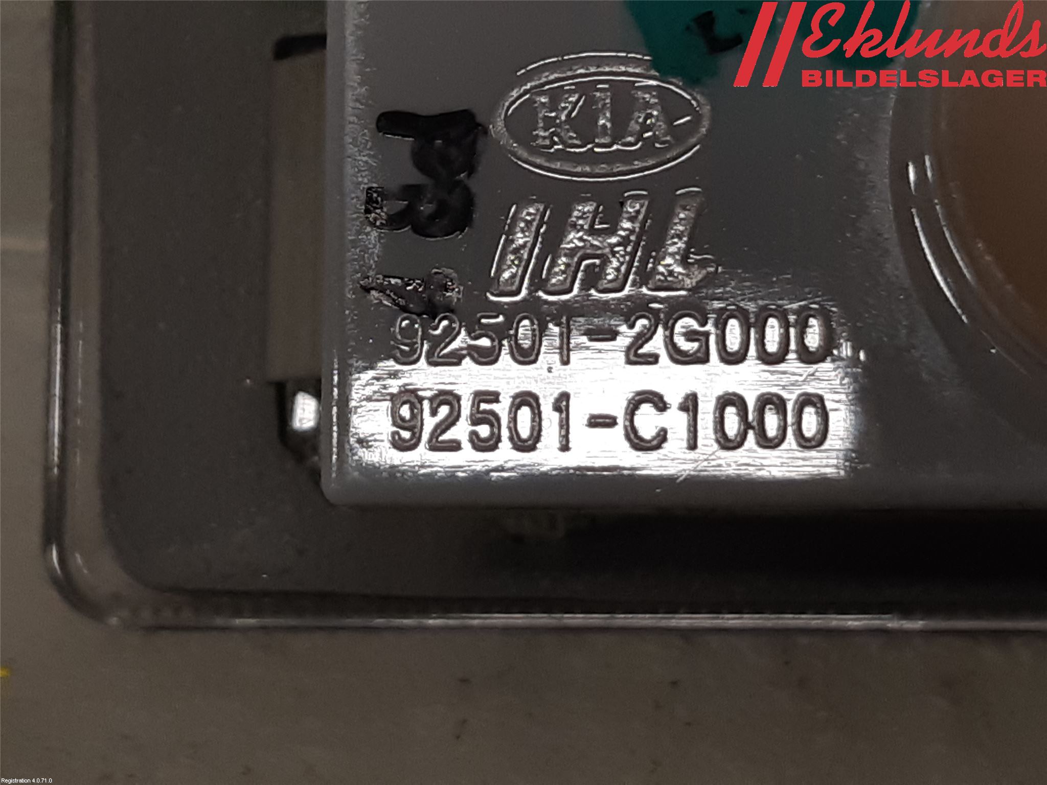 Hyundai TUCSON 05- Skylt Belysning