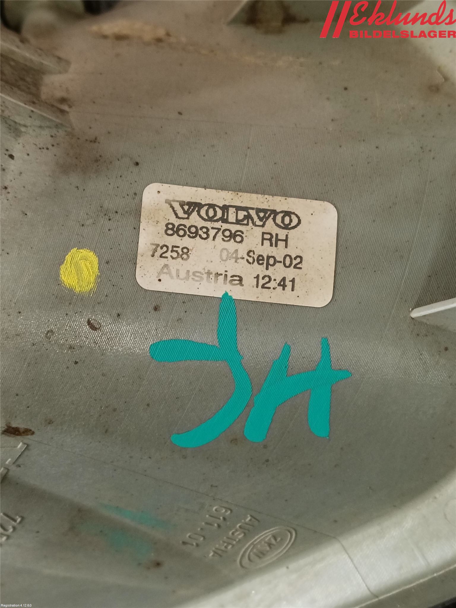 Volvo XC90 03-06 Dimljus-Varselljus Fram