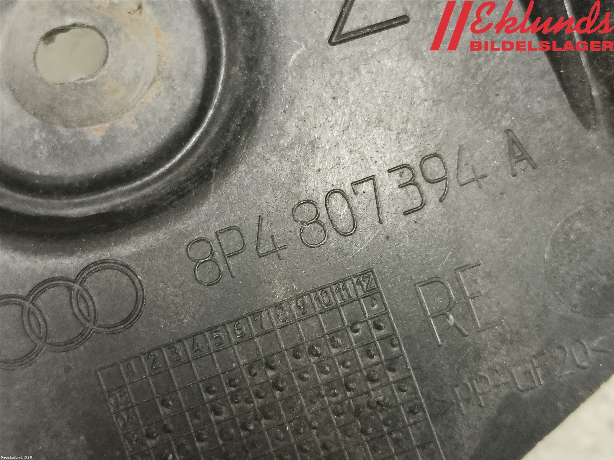 Audi A3/S3 05-13 Stötfångarfäste Bak Hö