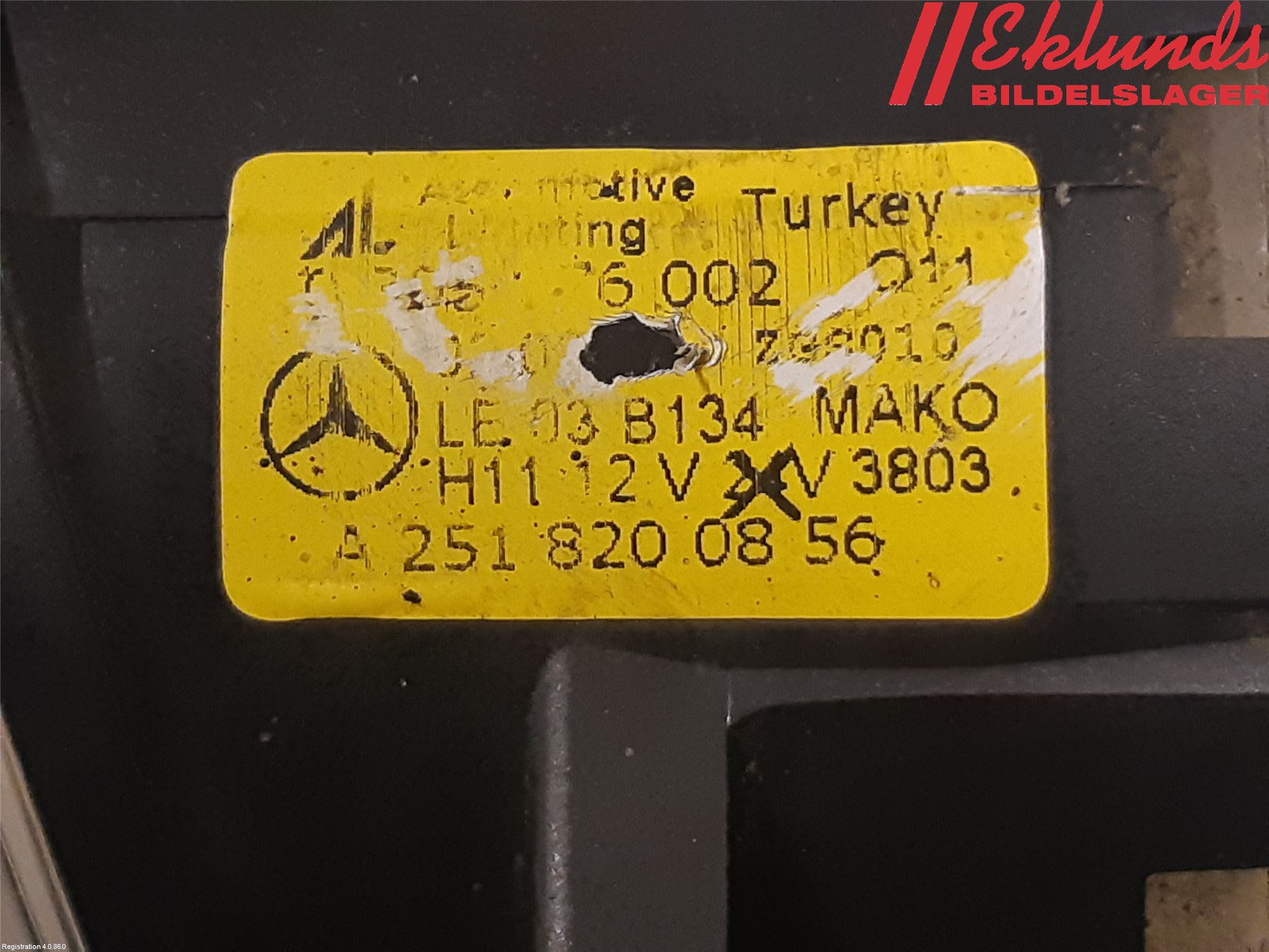 Mercedes-Benz MB B-KLASS (W245) 05-12 Dimljus-Varselljus Fram
