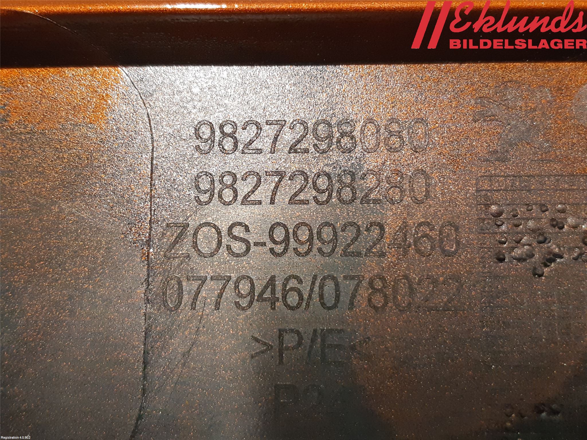 Peugeot 2008/E-2008 20- Stötfångardel Bak Hö