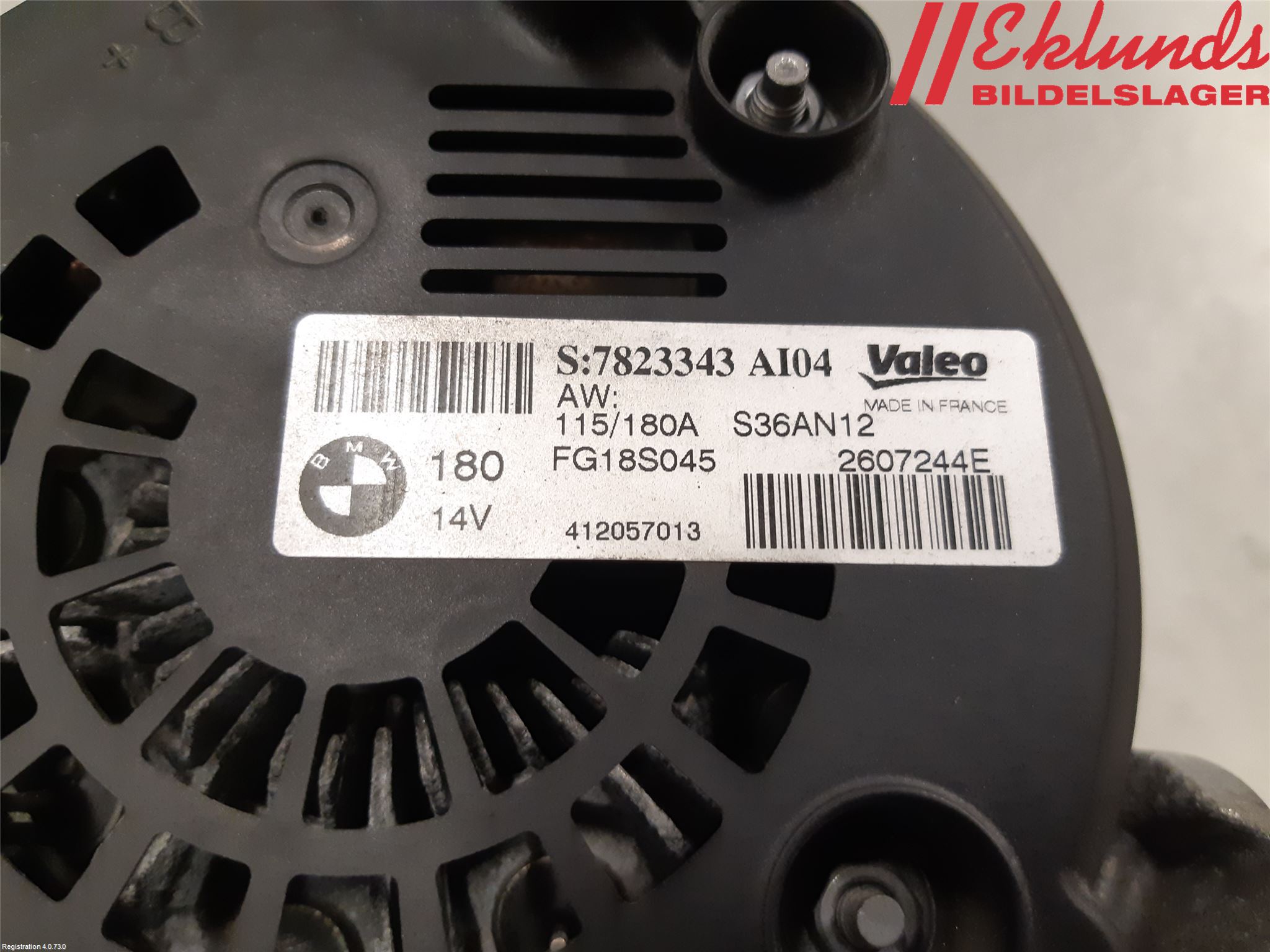 BMW 3 F30/F31/F80 12-19 Generator