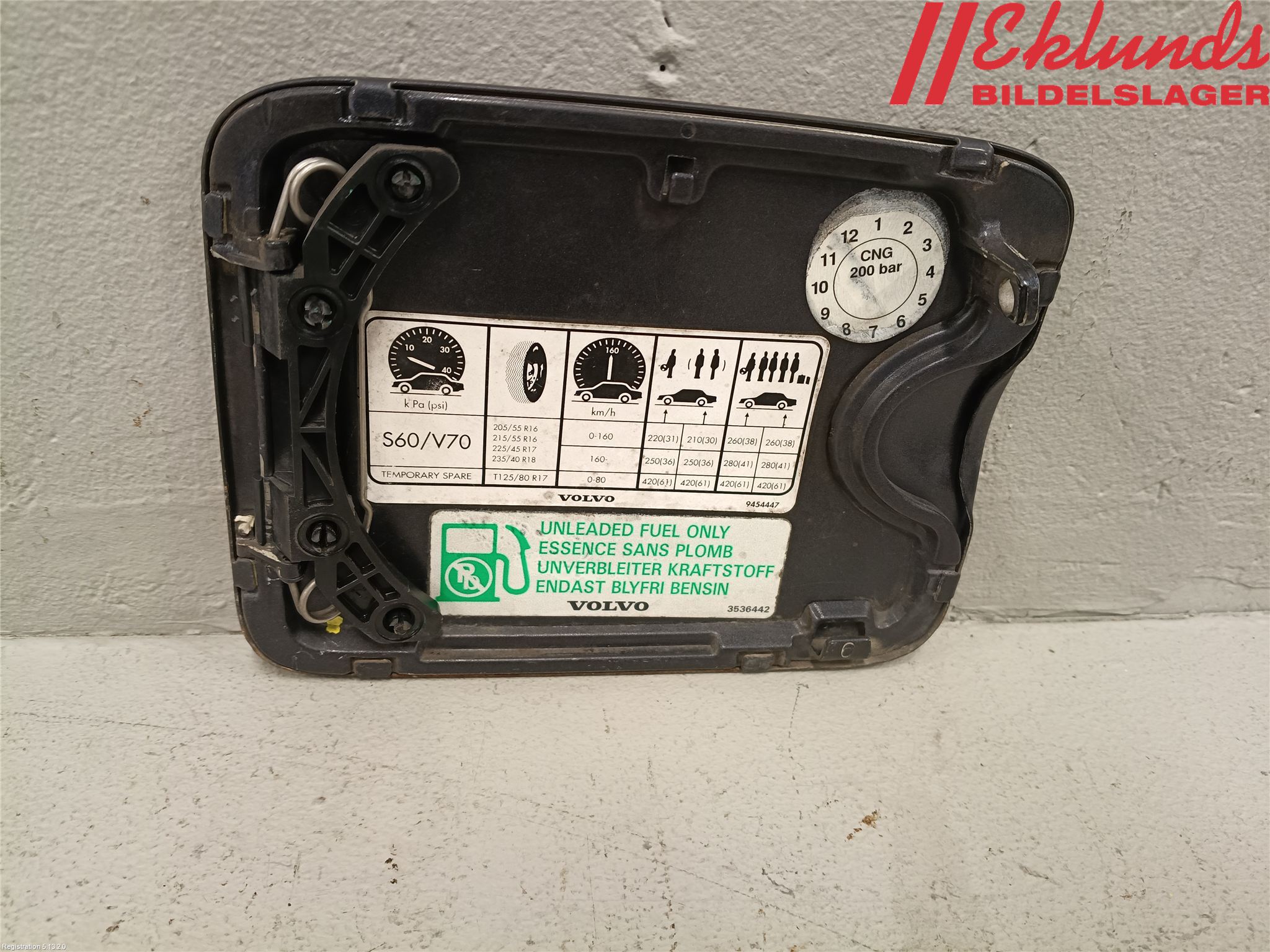 Volvo V70 05-08 Tanklucka