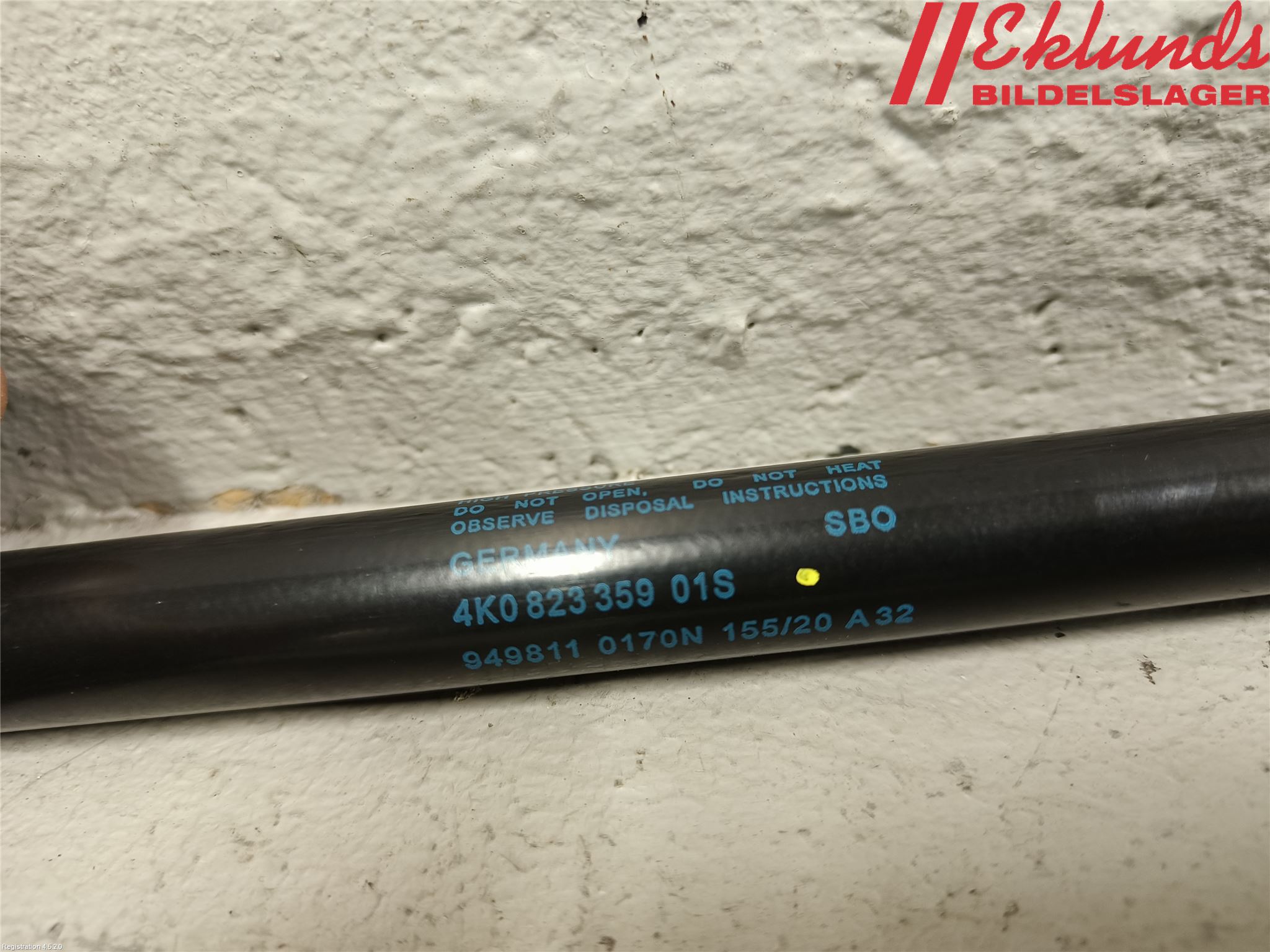 Audi A6 F2/C8 19- Gasfjäder Motorhuv