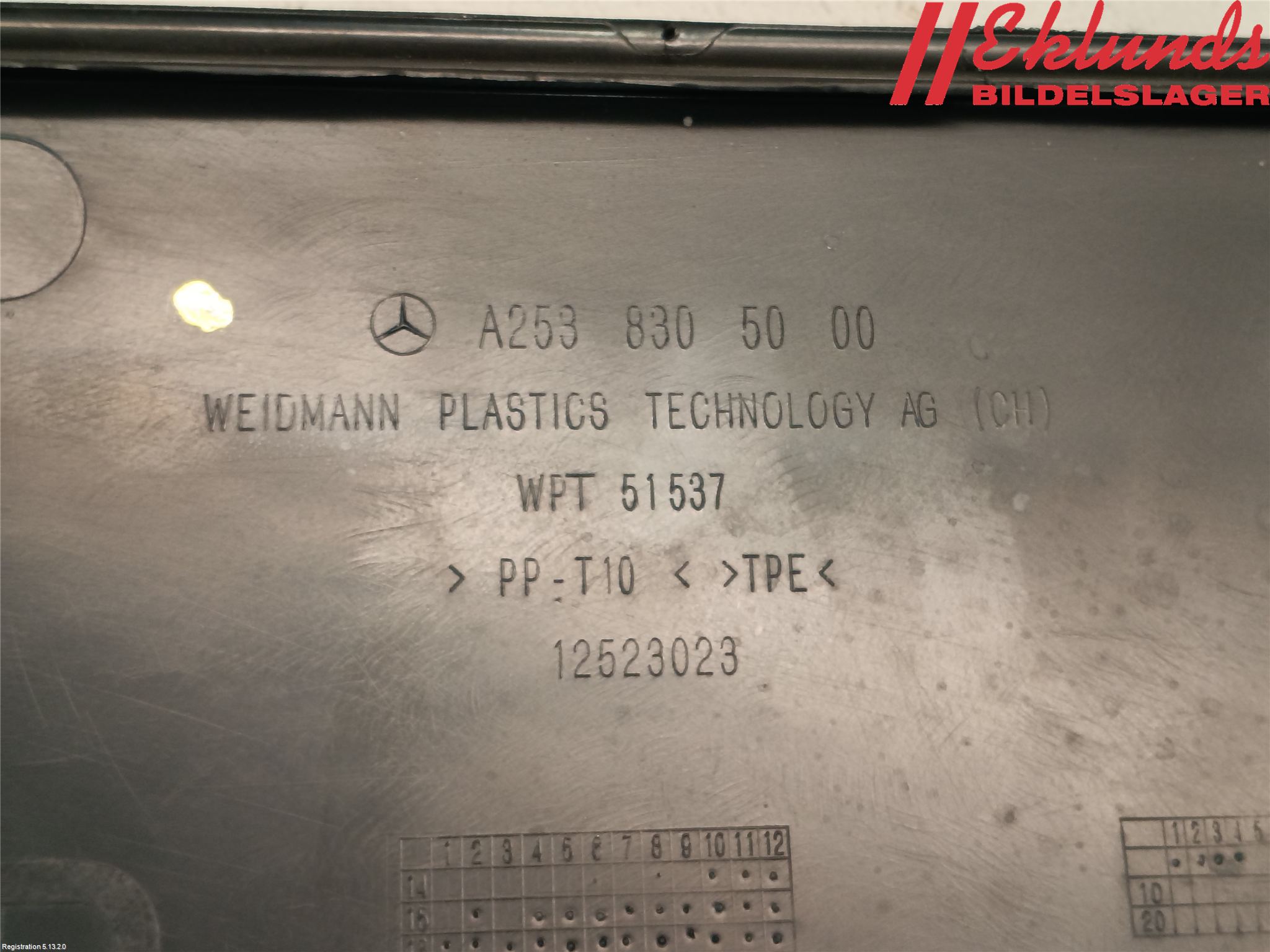 Mercedes-Benz MB EQC (N293) 20- Torpedplåt-Torpedplast