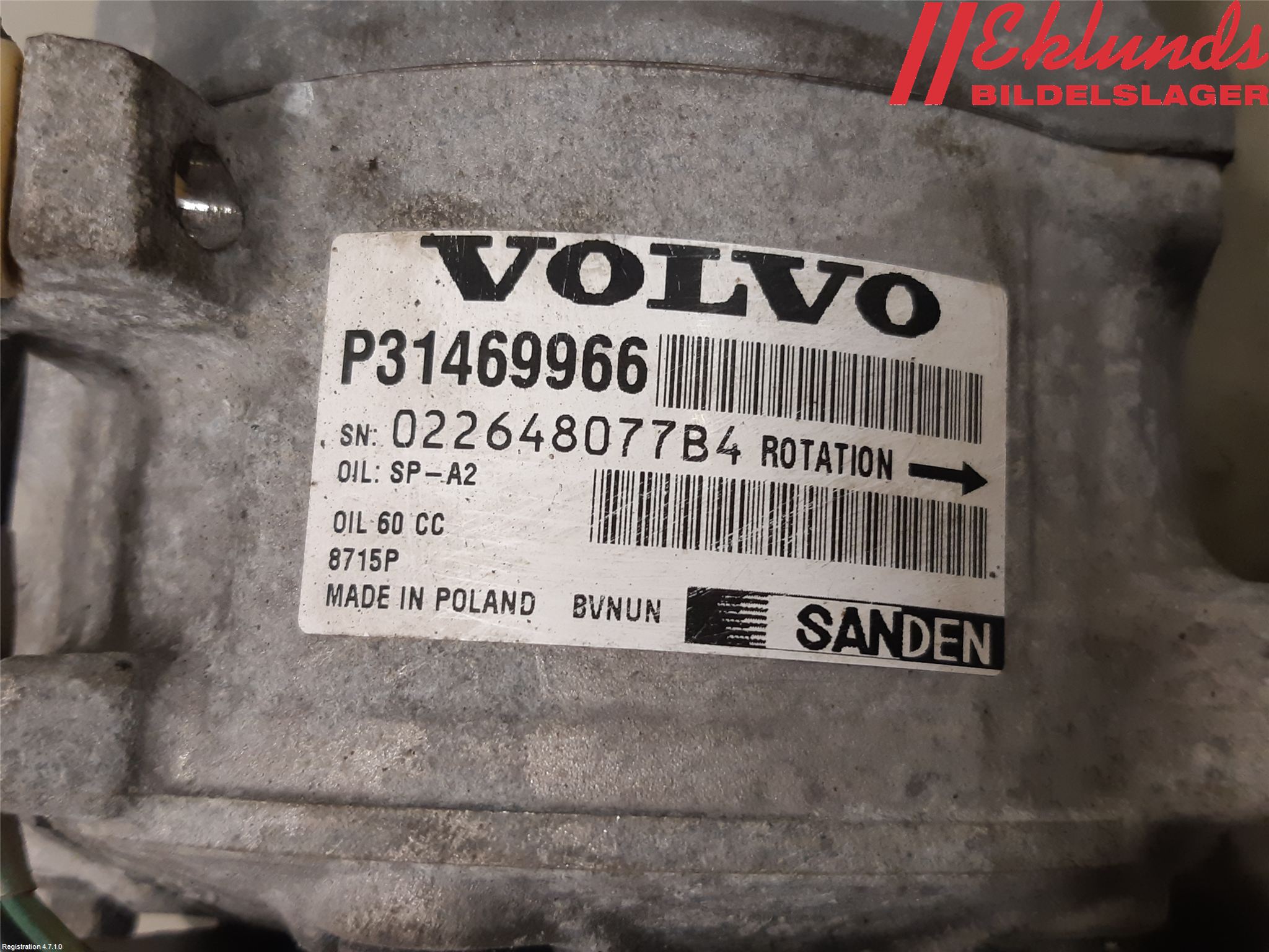 Volvo S90 17->> Ac Kompressor