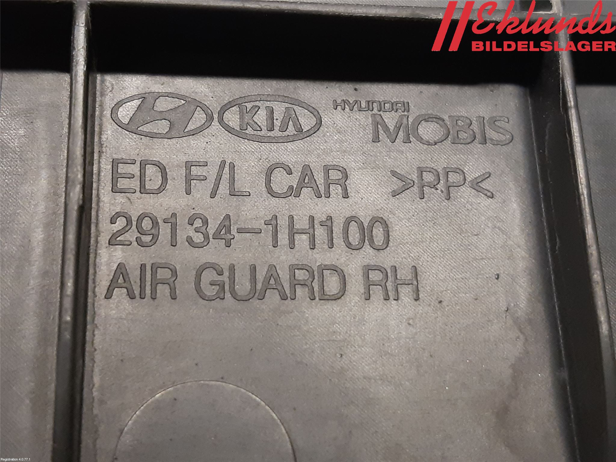 Kia CEED 06-12 Deflektor Plåt-Plast Kylning