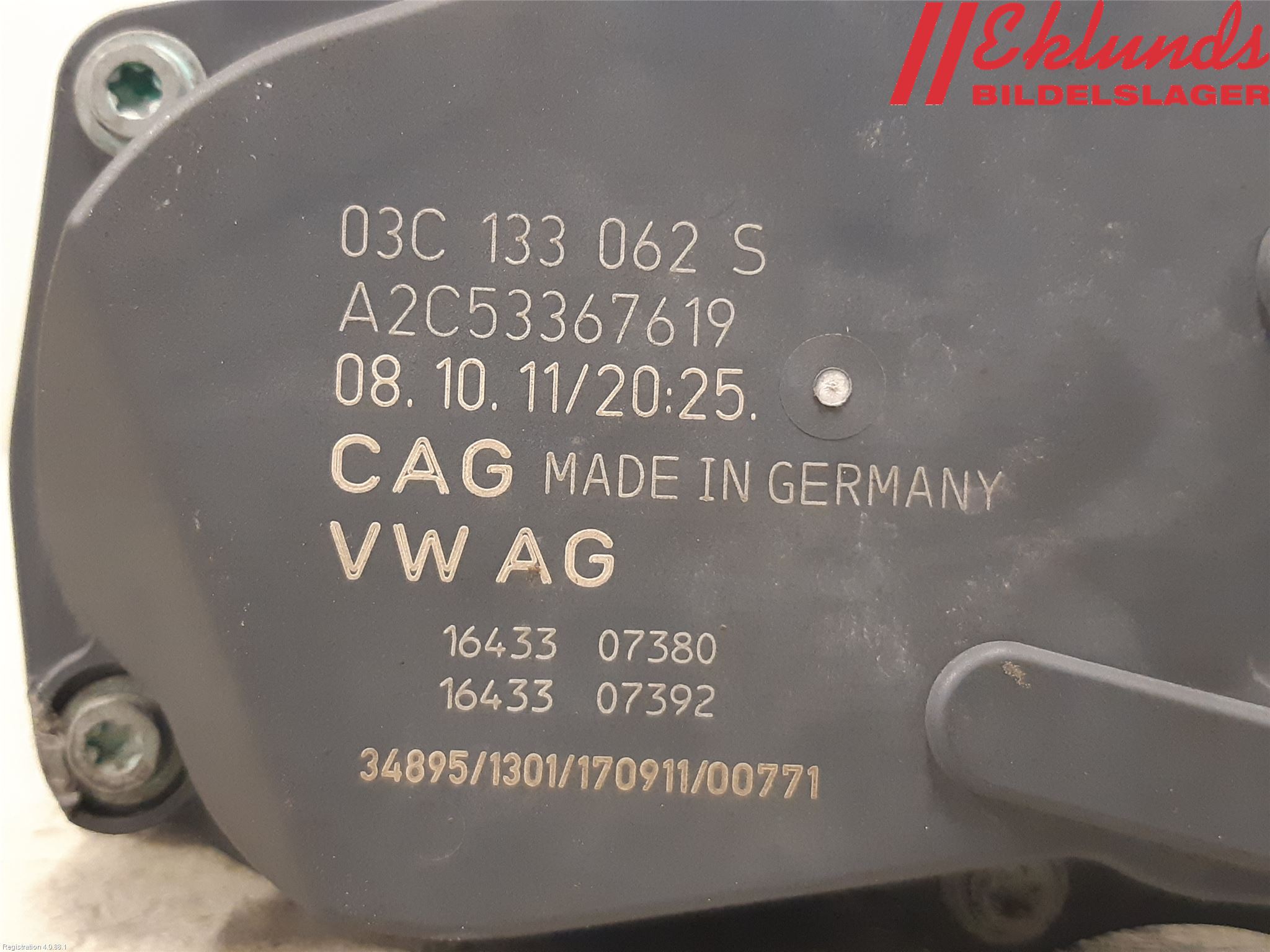 Volkswagen VW POLO 10-17 Injspjällhus