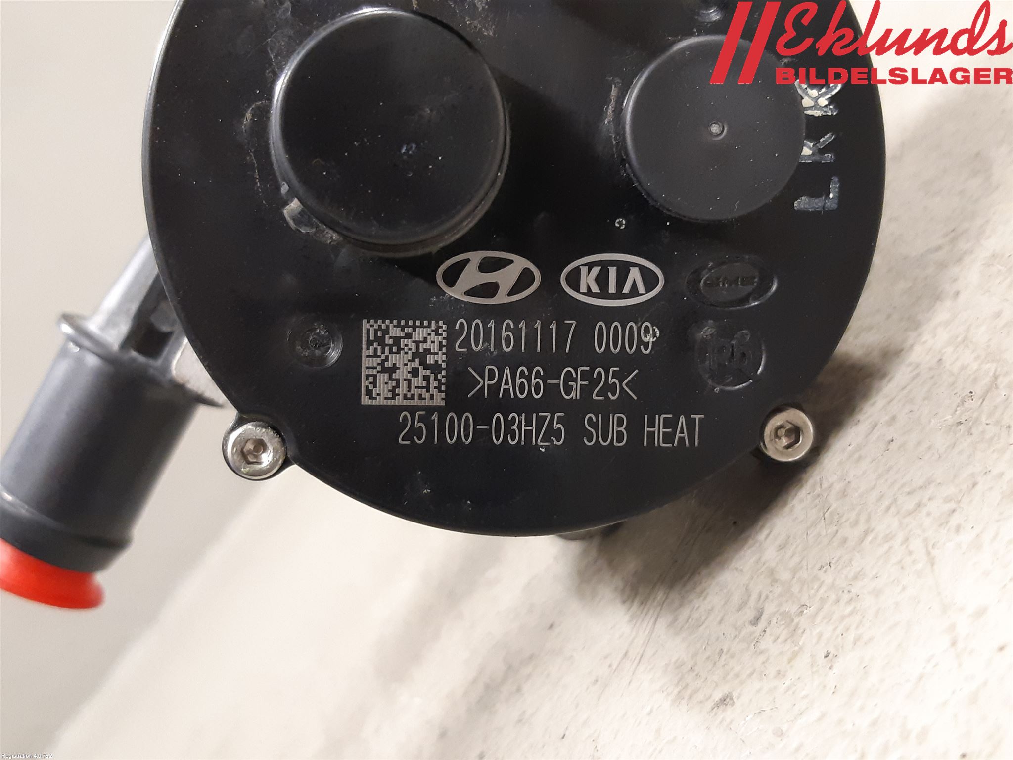 Kia NIRO (DE) 17-22 Vattenpump