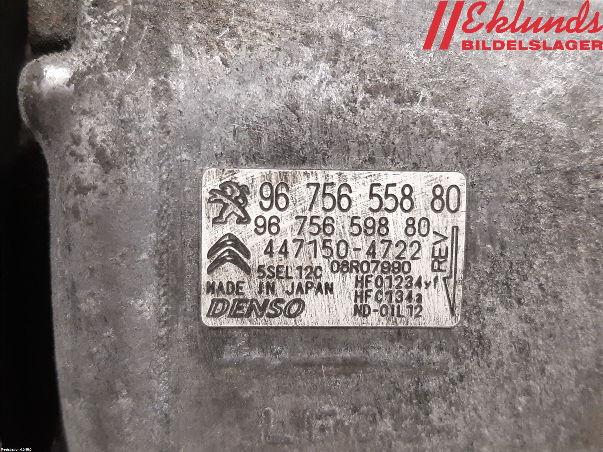 Citroen C4 CACTUS 14-20 Ac Kompressor