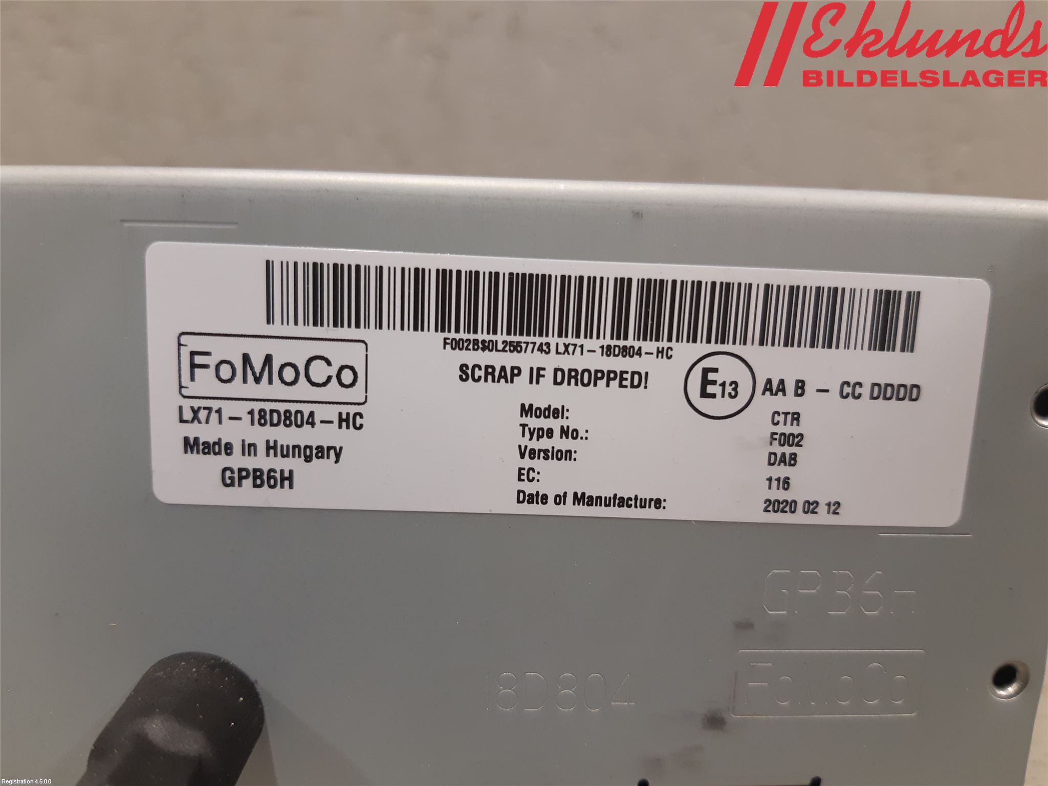 Ford FOCUS 19- Radio-Stereo Förstärkare