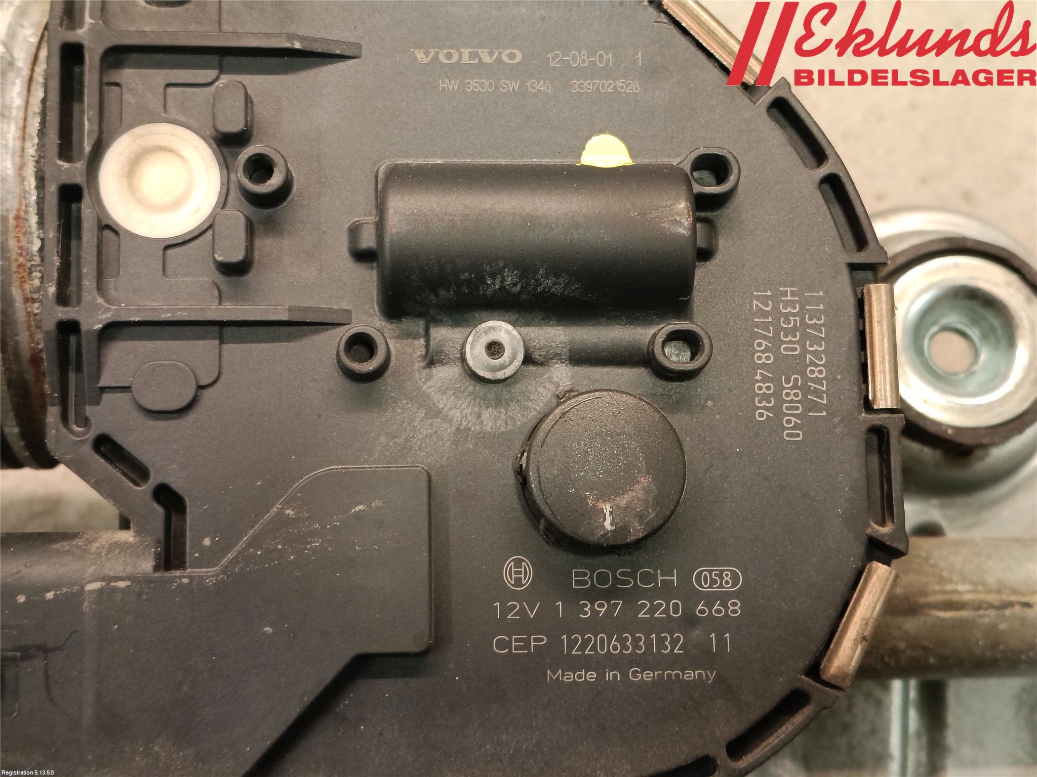 Volvo XC70 08-13 Torkarmotor Vindruta